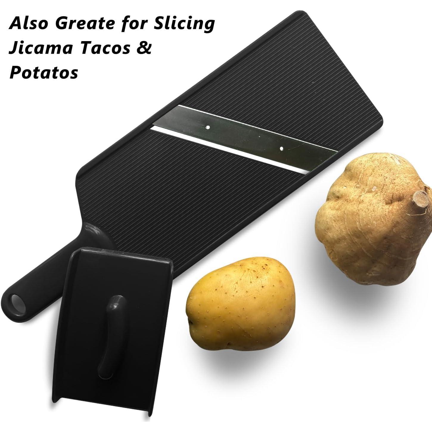 Cortador de Verduras RCOAIMT Grande para Ensaladas - Negro