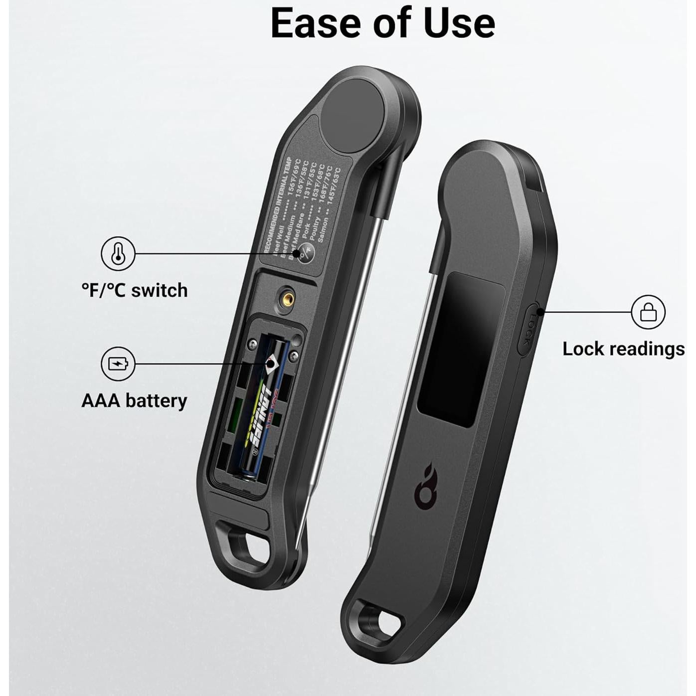 Termómetro Digital de Carne ThermoMaven HT07, Precisión 0.1°C