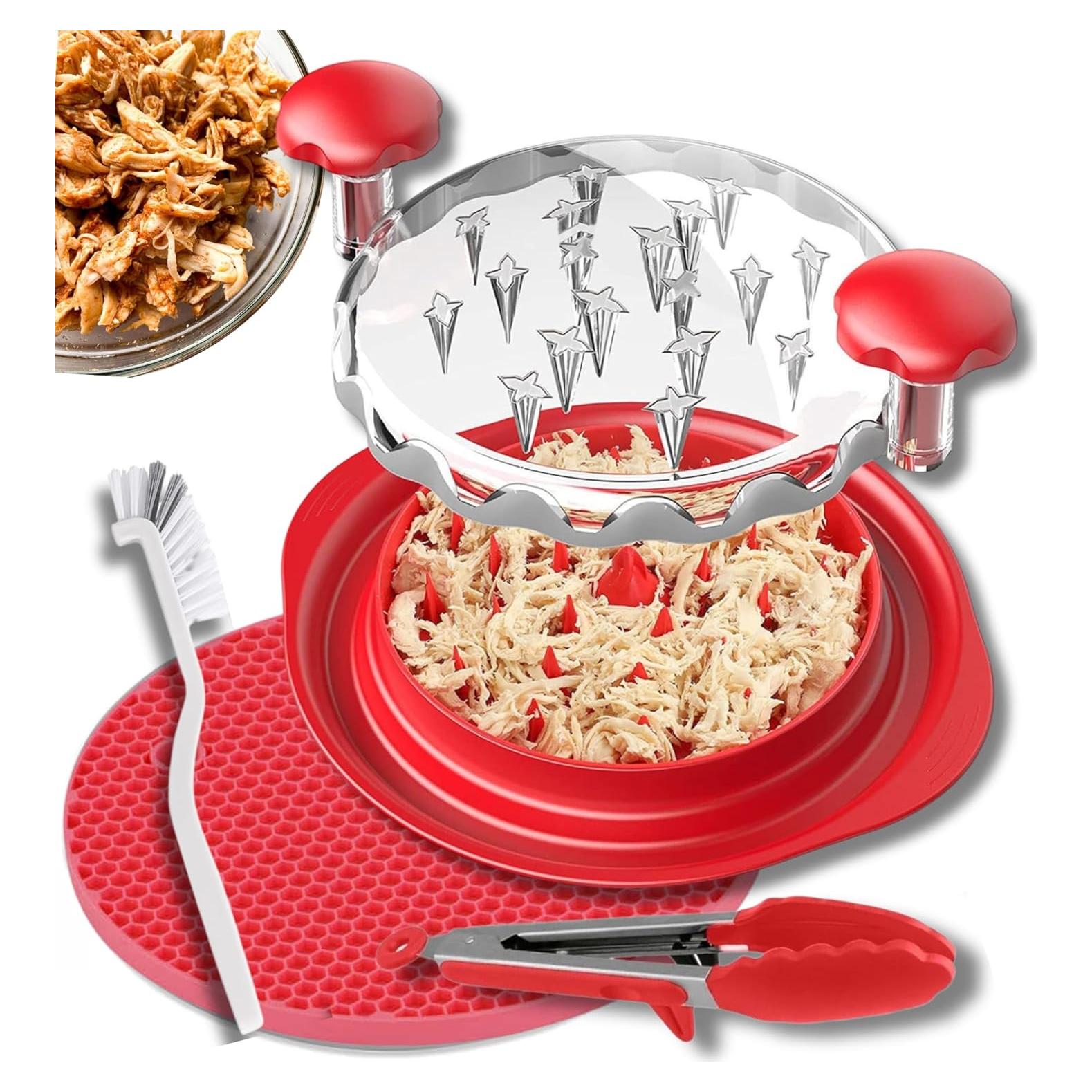 Desmenuzadora de Pollo Genérico 0.49kg con Cepillo y Pinzas