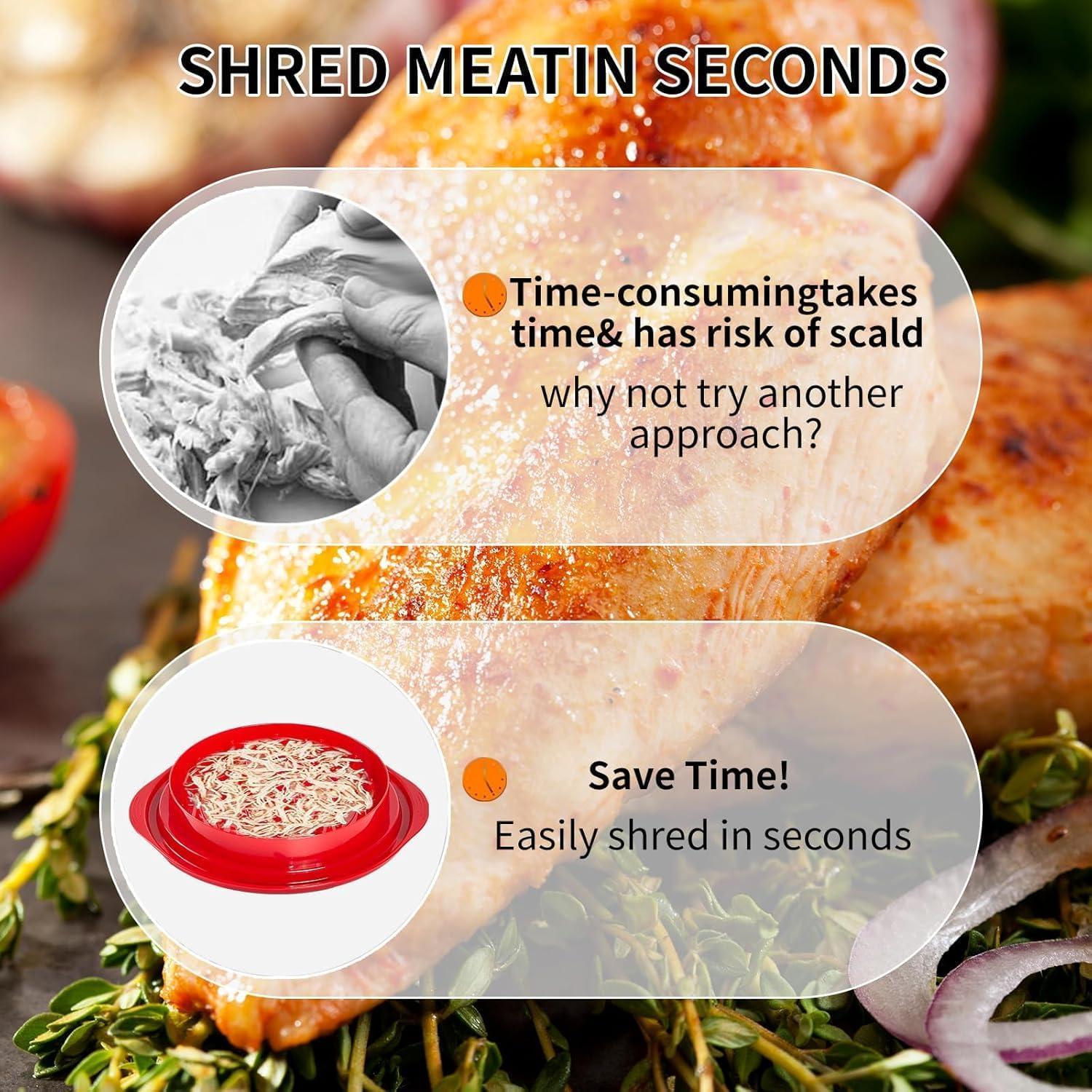 Desmenuzadora de Pollo Genérico 0.49kg con Cepillo y Pinzas