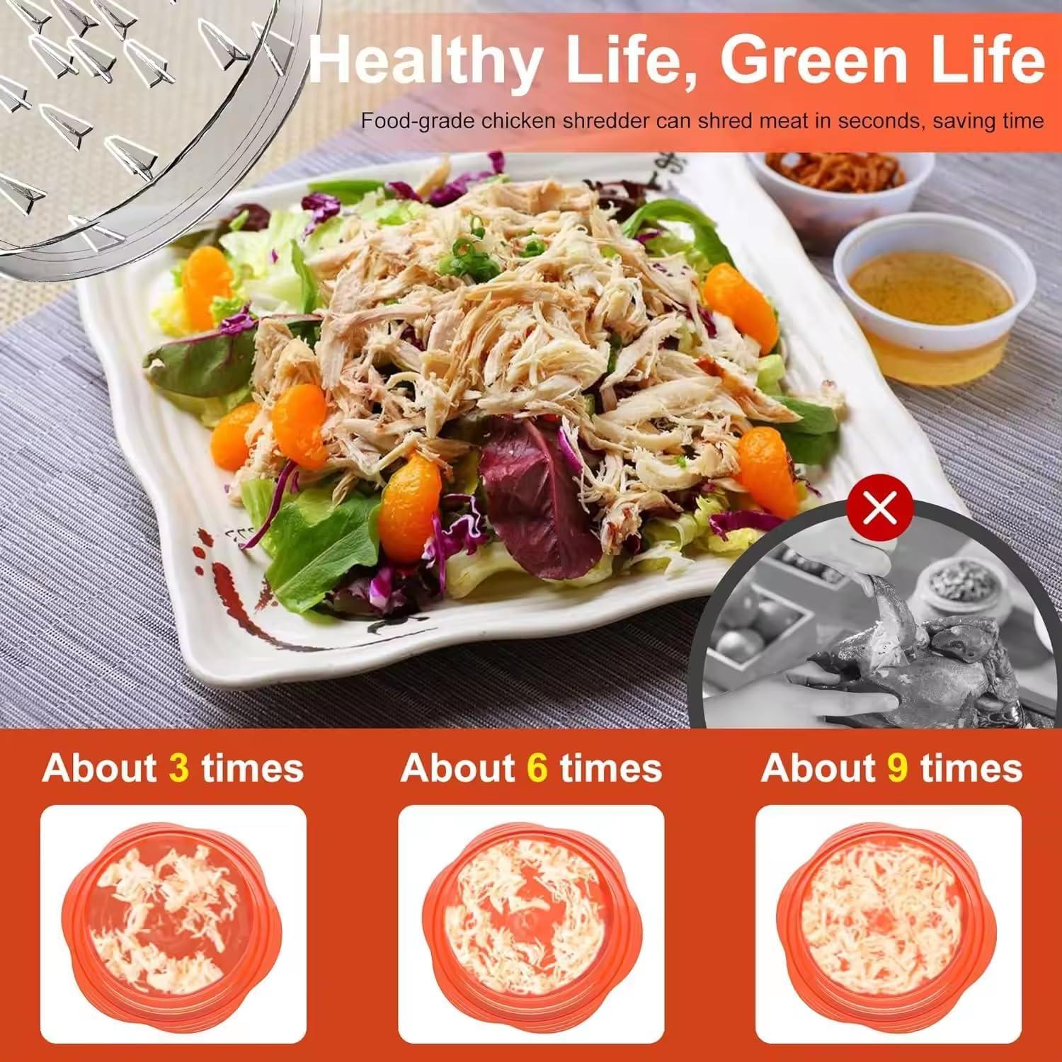 Desmenuzadora de Pollo Genérico 0.49kg con Cepillo y Pinzas