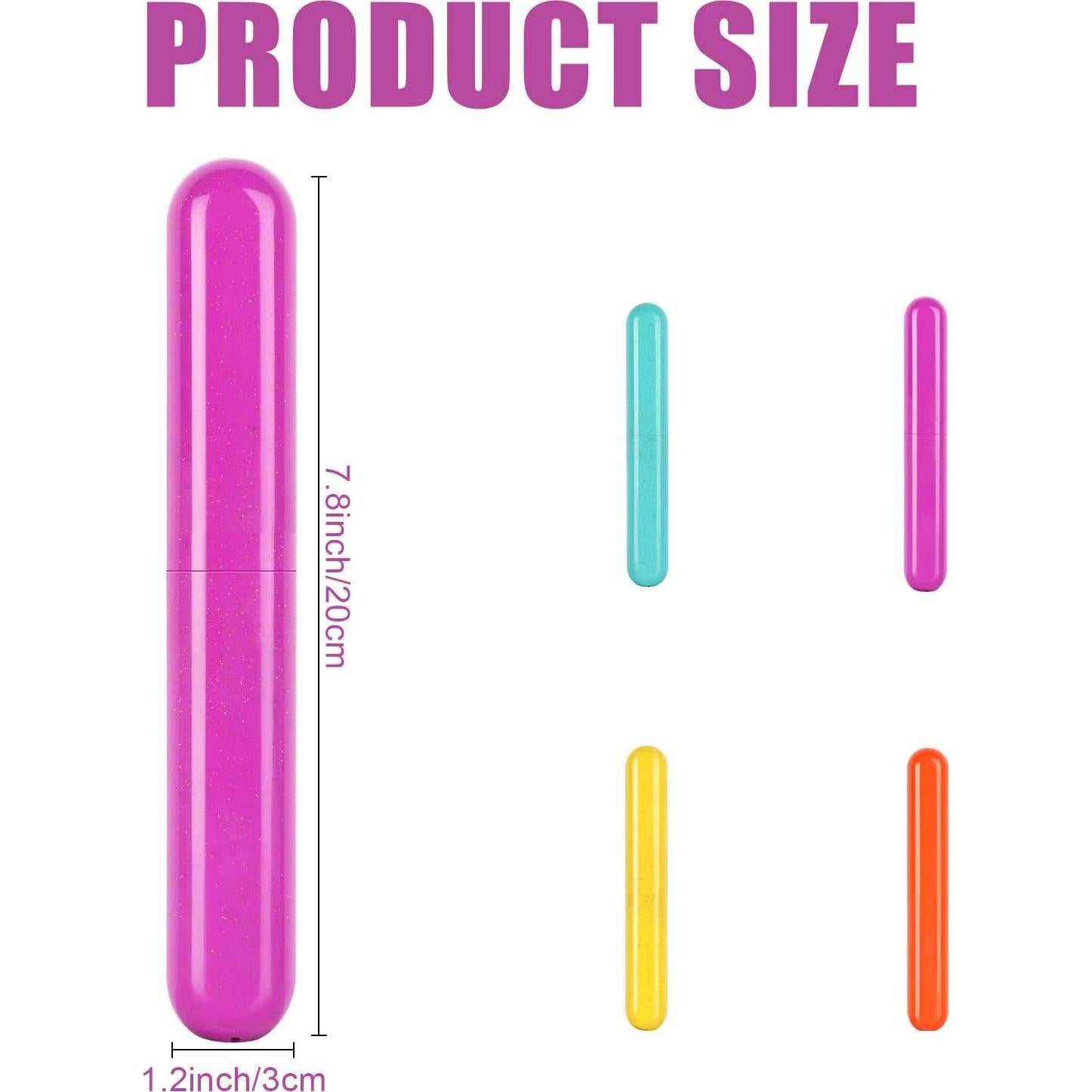 Estuche de Cepillo de Dientes Hooqict 4 Piezas Portátil