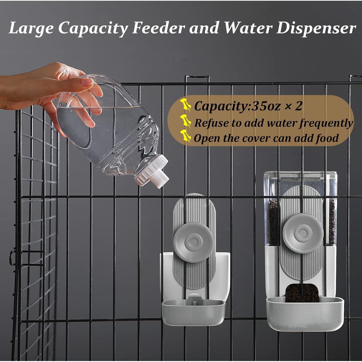 Dispensador Automático de Comida y Agua Kenond 1L para Mascotas