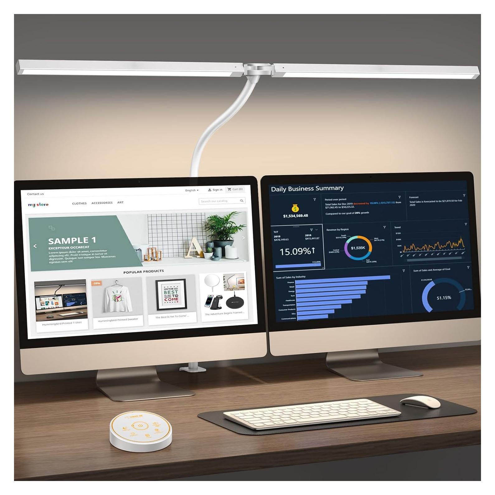 Lámpara de Escritorio LED Pzloz CLED-5501C Ajustable 24W