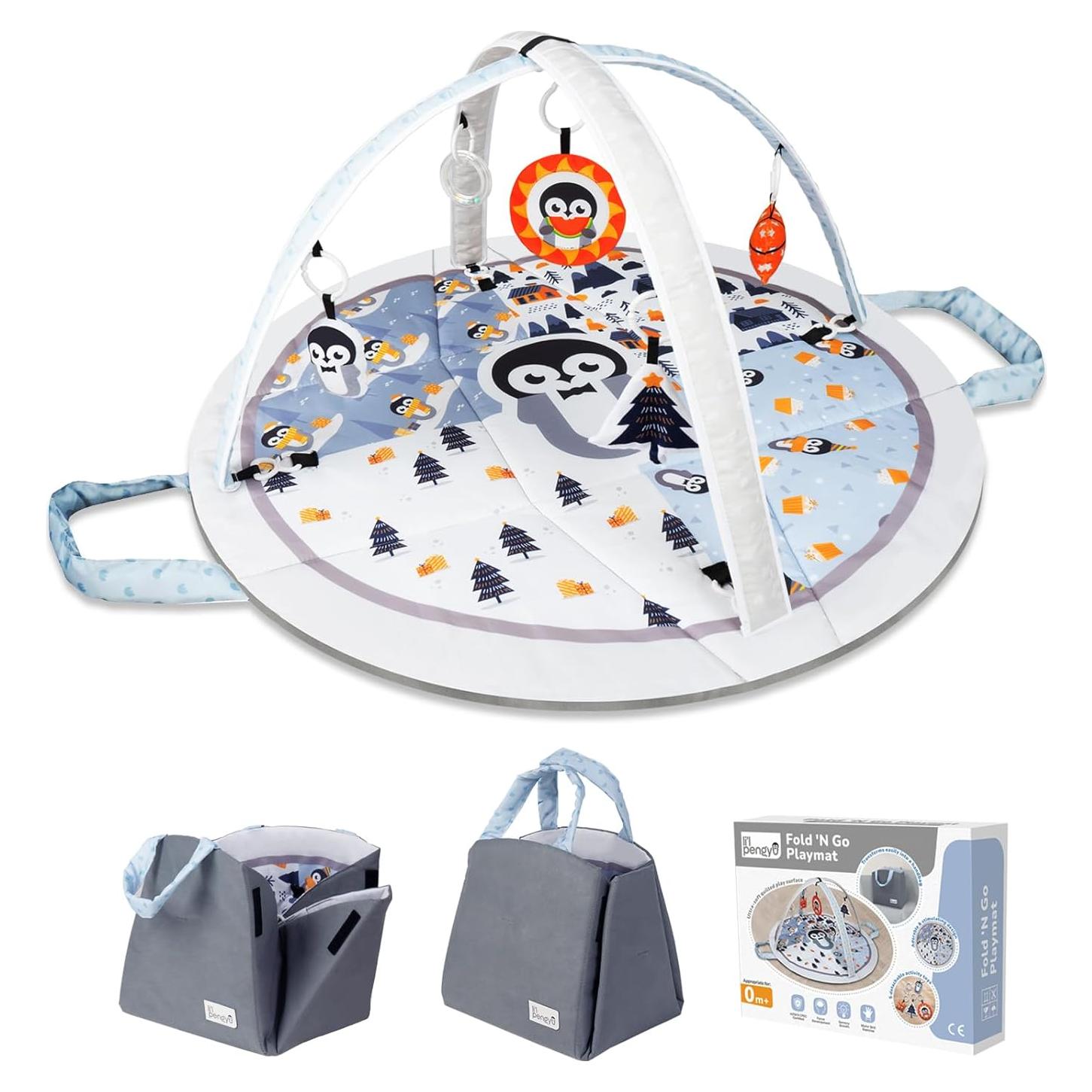 Alfombra de Juego para Bebés Li'l Pengyu Plegable 1,03 kg Azul