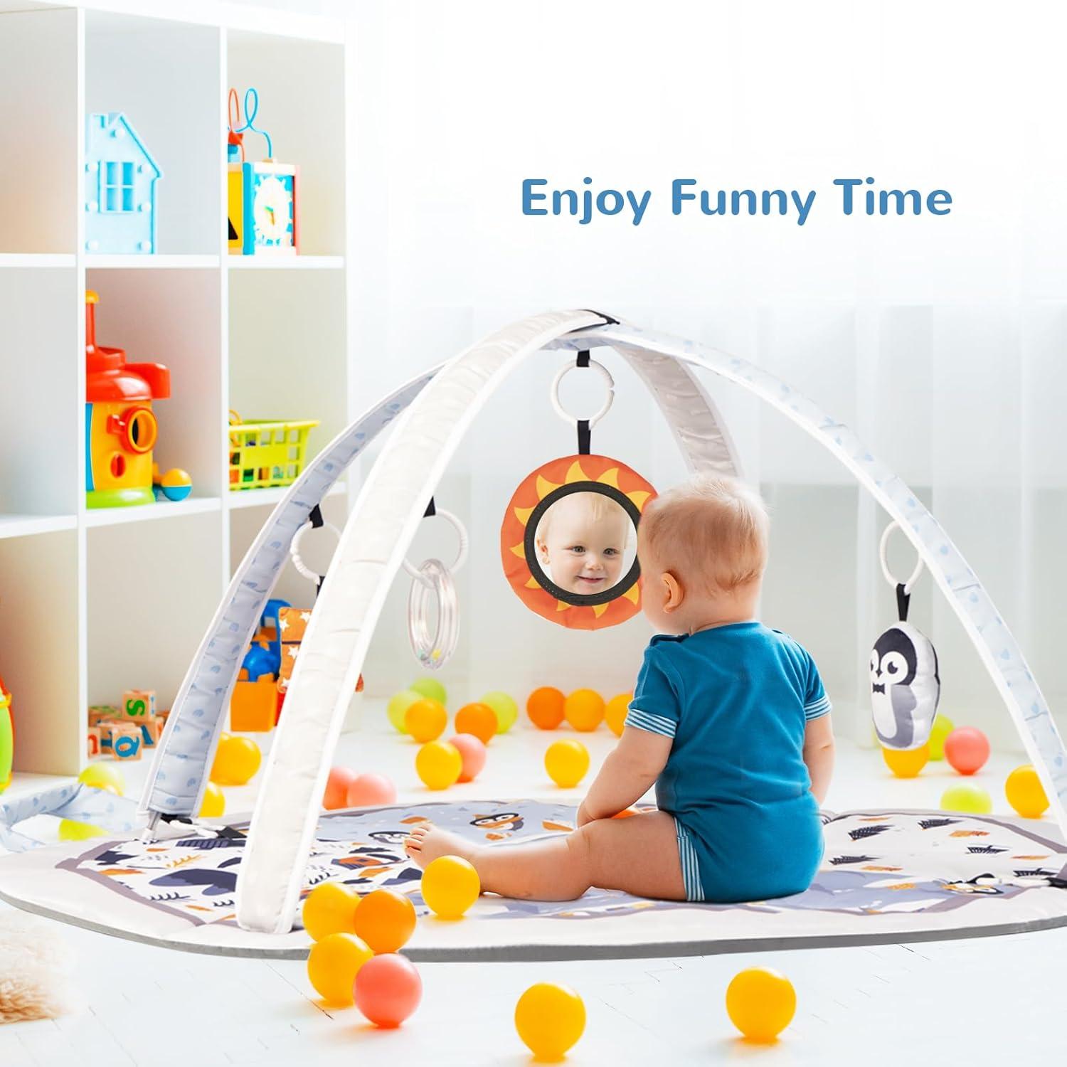 Alfombra de Juego para Bebés Li'l Pengyu Plegable 1,03 kg Azul