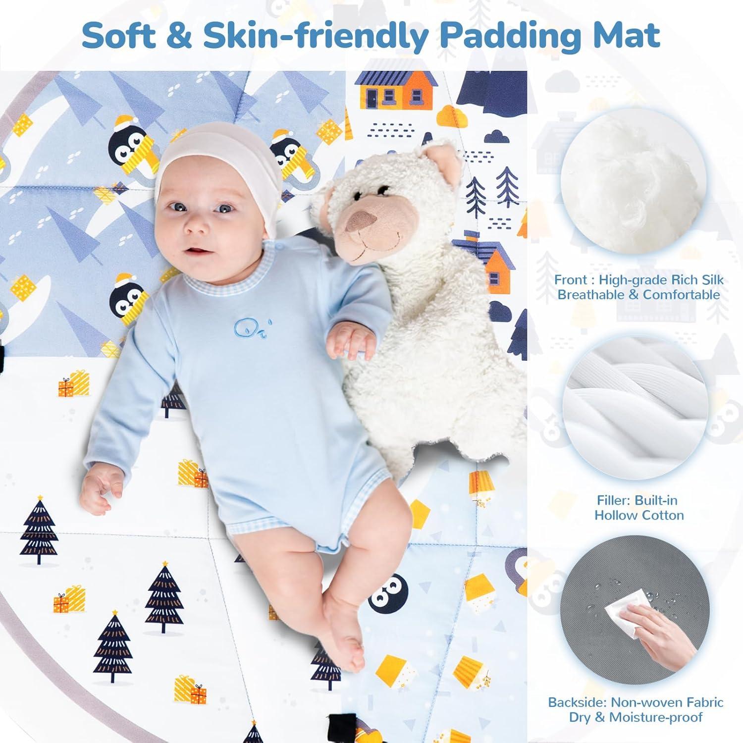 Alfombra de Juego para Bebés Li'l Pengyu Plegable 1,03 kg Azul