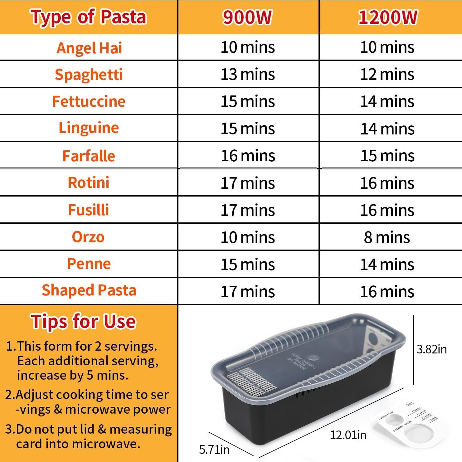 Olla Cocinadora de Pasta MUXIUNT para Microondas 2.5L