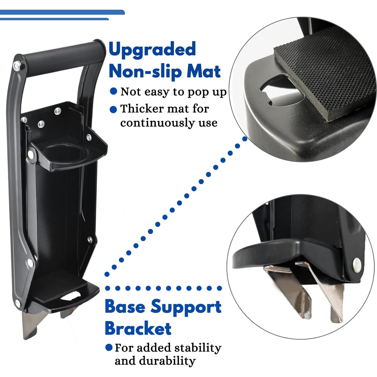 Aplastador de Latas MinliGUY Montado en Pared con Guantes