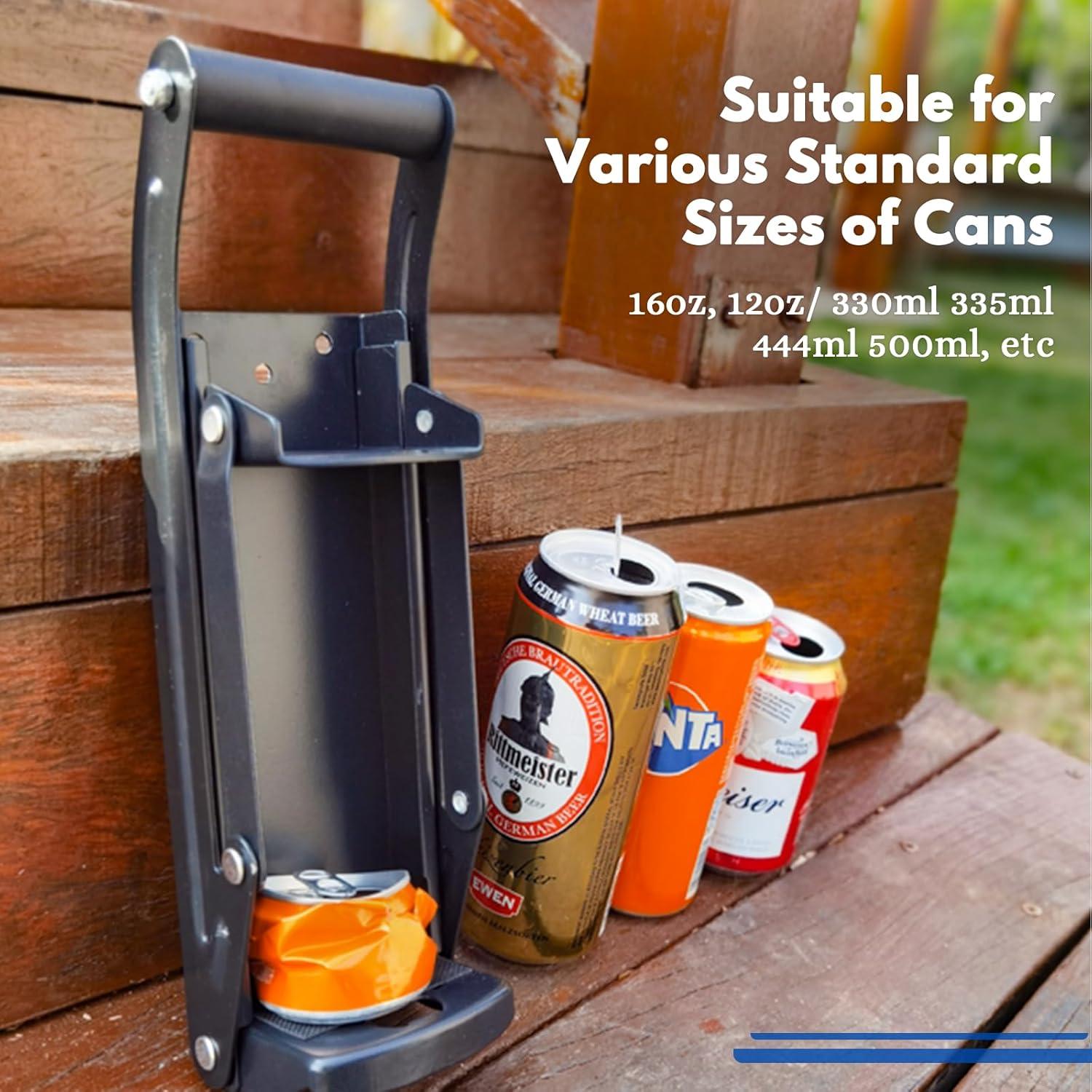 Aplastador de Latas MinliGUY Montado en Pared con Guantes