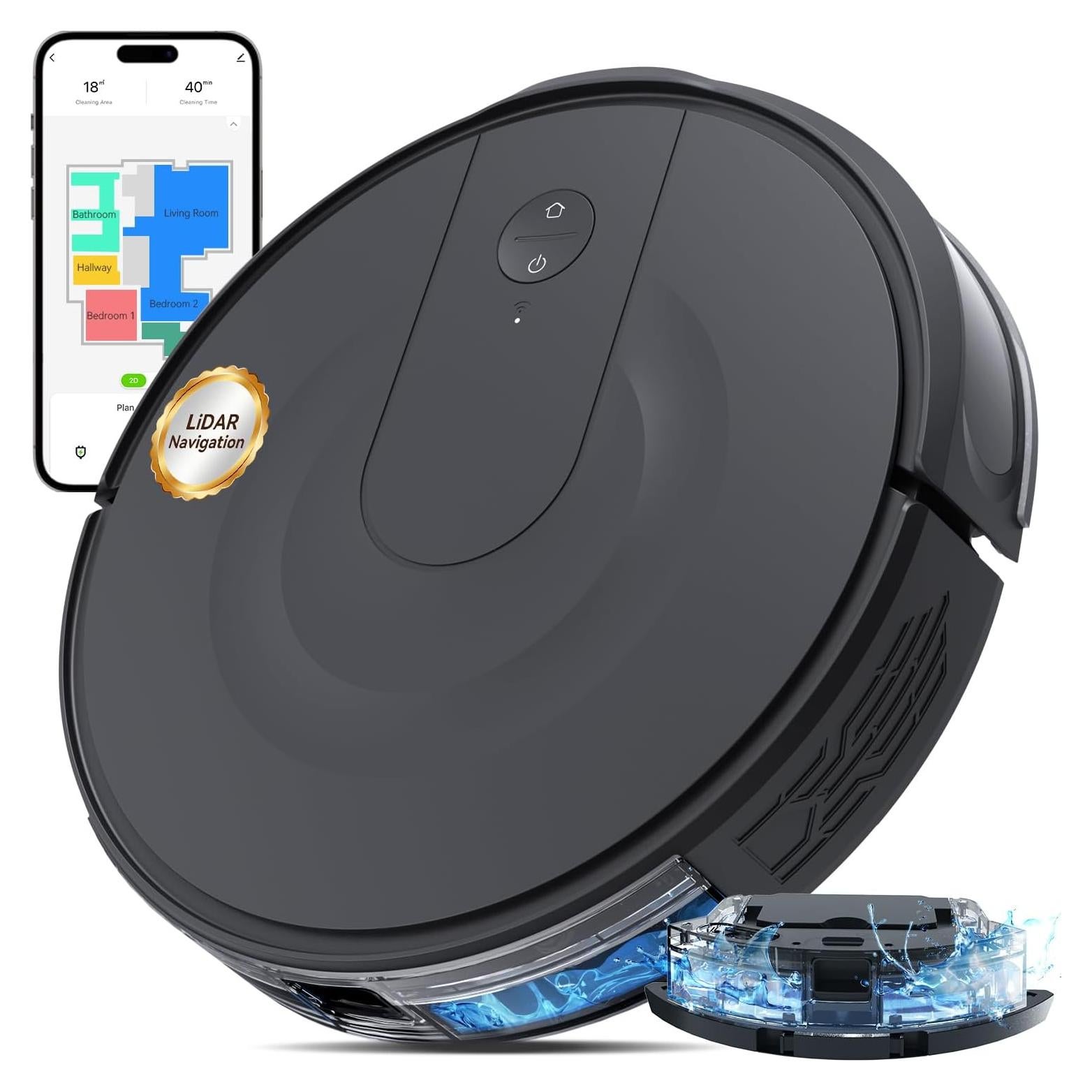 Robot Aspirador Kokaidia DL30 Pro 9000Pa 200 Min Mopa