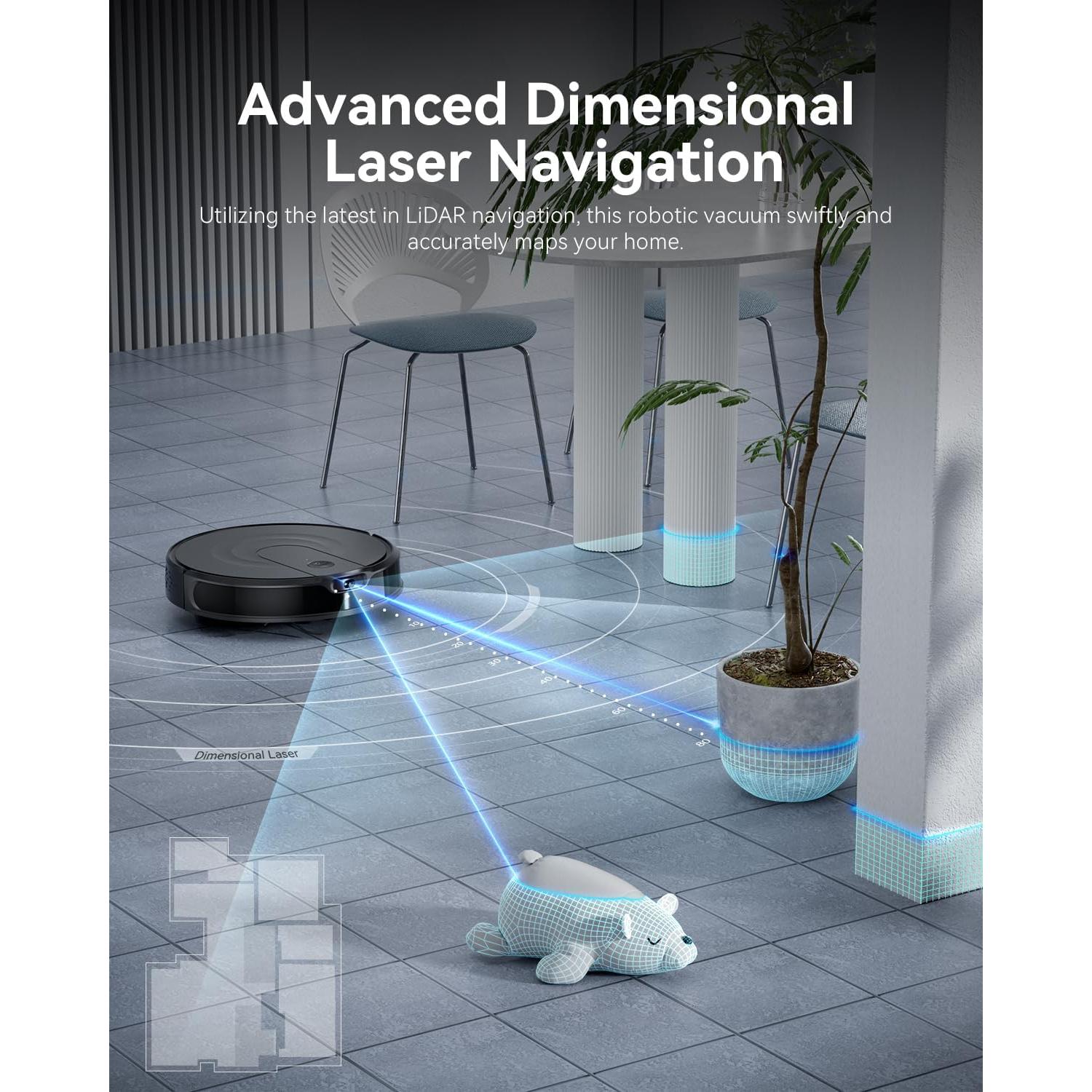 Robot Aspirador Kokaidia DL30 Pro 9000Pa 200 Min Mopa