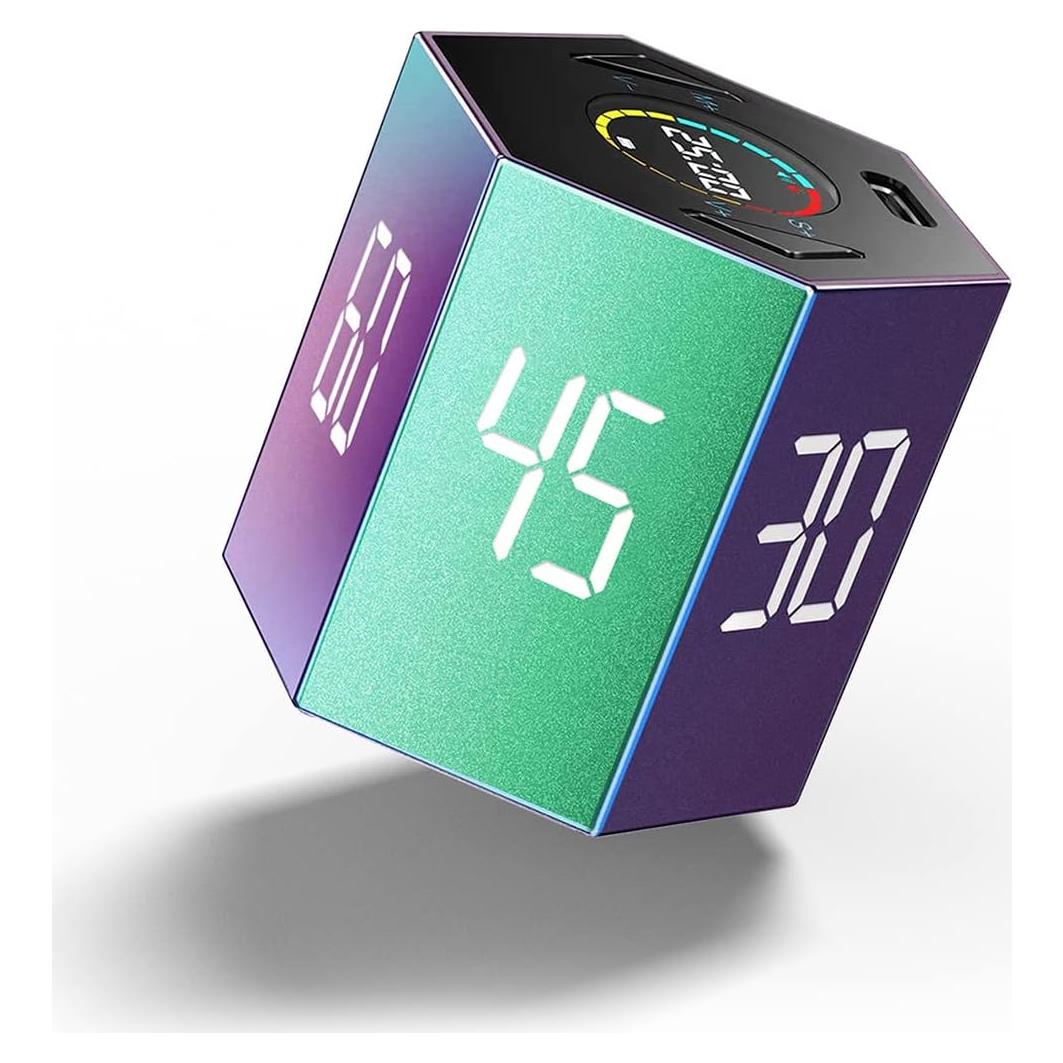 Temporizador Pomodoro PIHEN TK2-GR1 Violeta, 6 Modos, Recargable