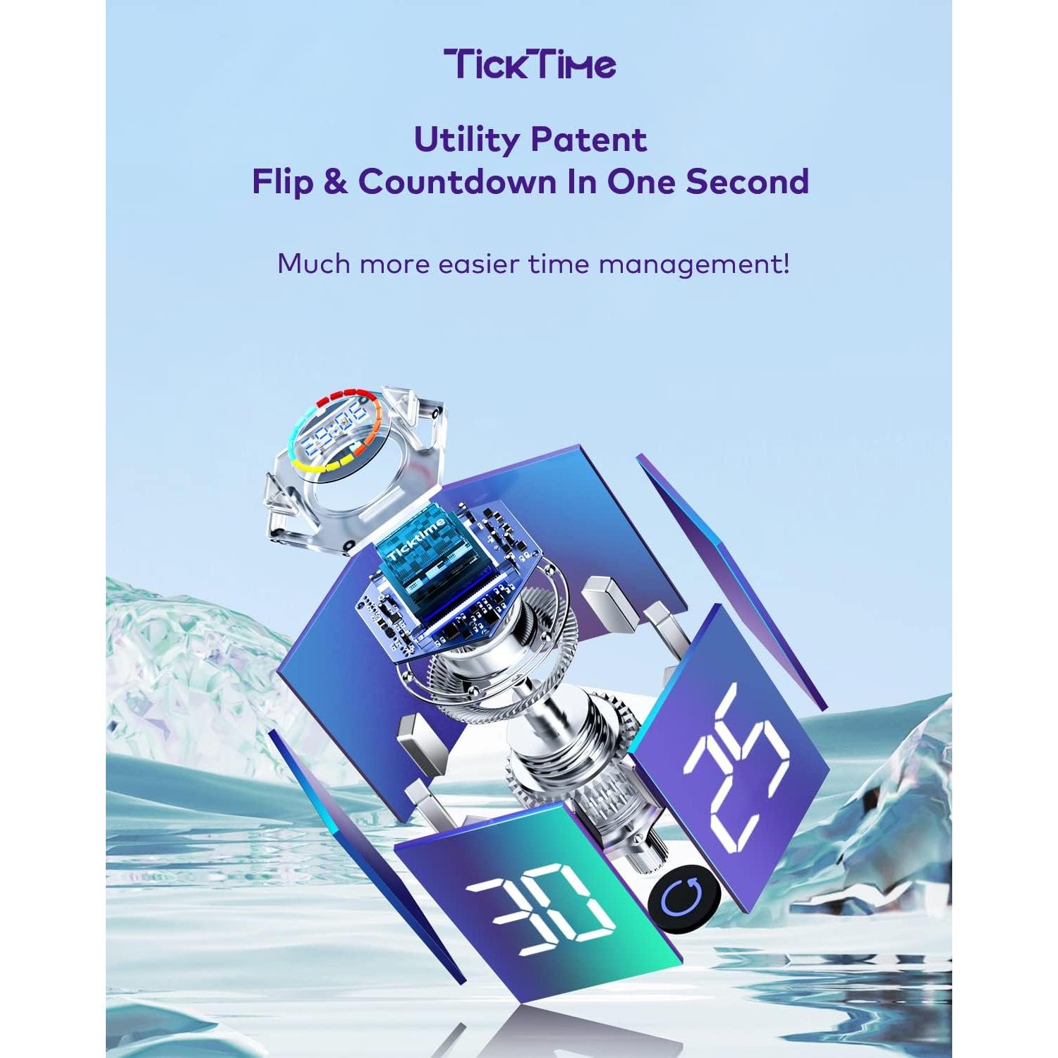 Temporizador Pomodoro PIHEN TK2-GR1 Violeta, 6 Modos, Recargable