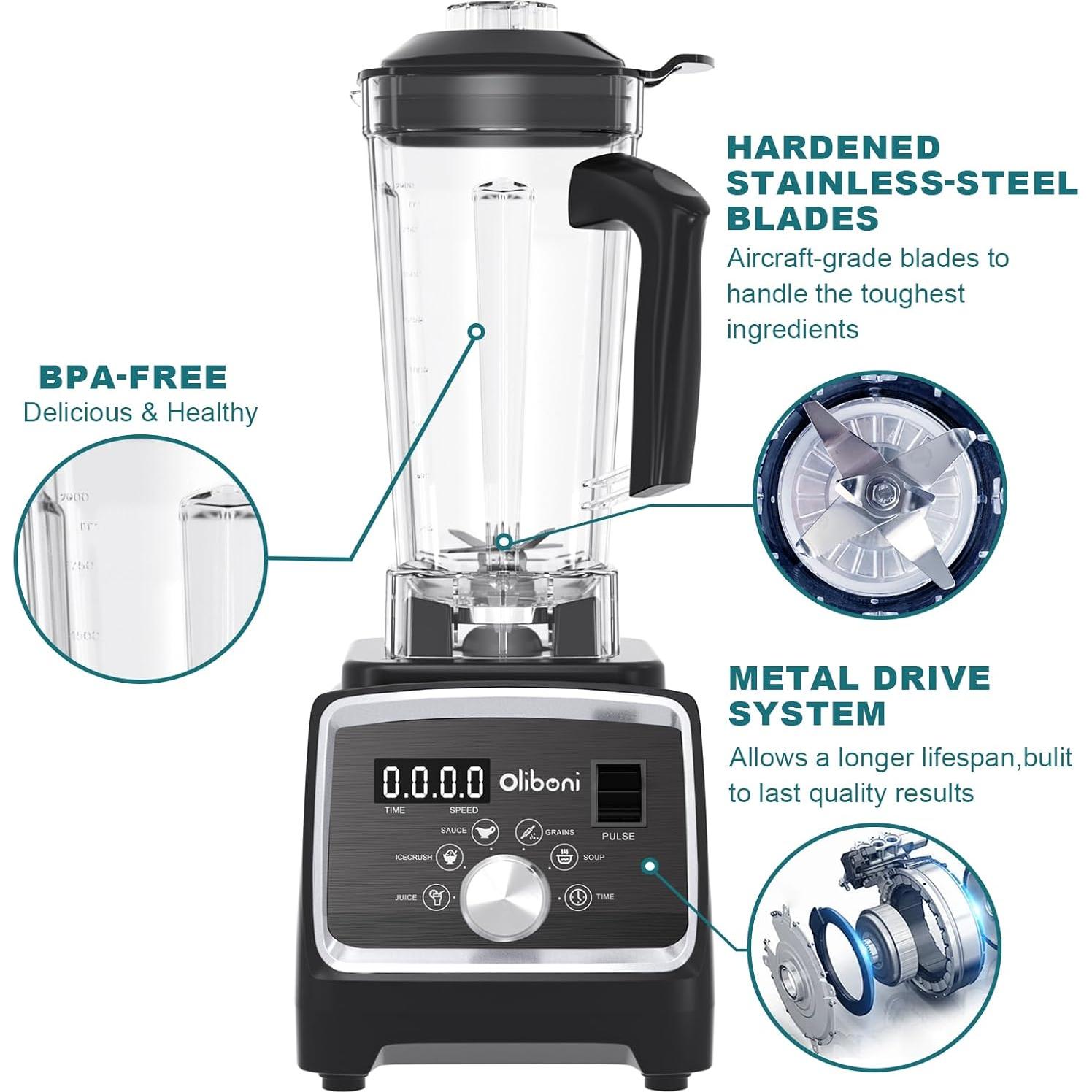 Batidora Oliboni HS-228C 2000ml Acero Inoxidable 6 Hojas