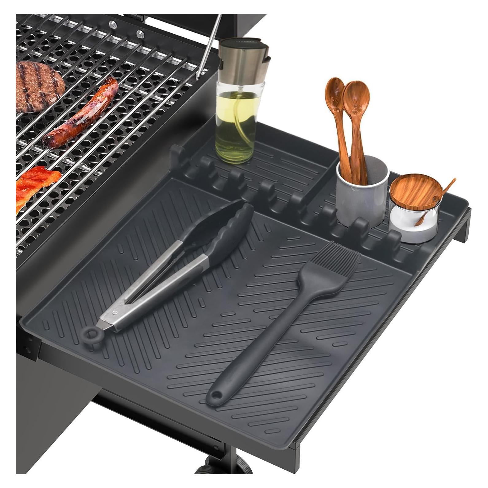 Alfombrilla de Silicona Ytuomzi para Estante Lateral BBQ 40.64x29.21cm