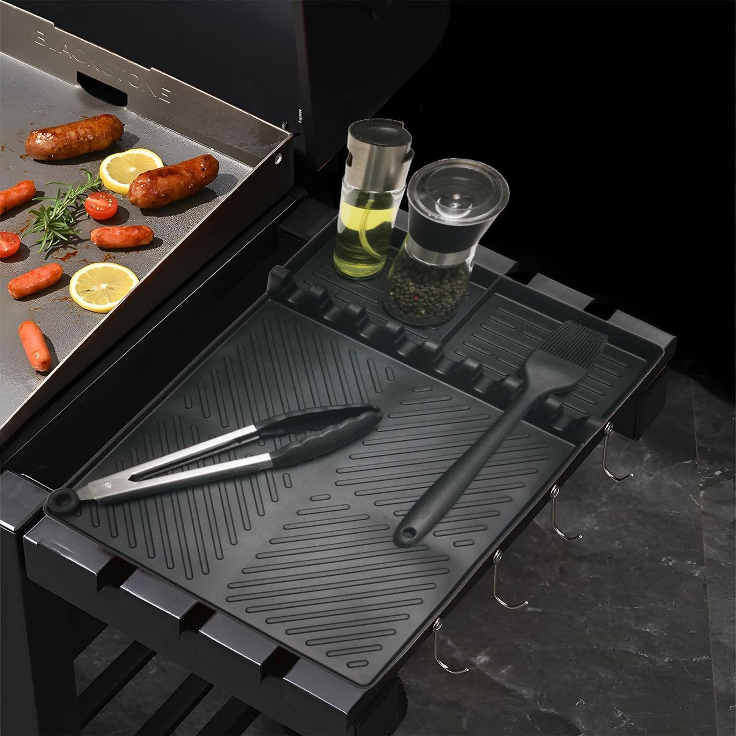 Alfombrilla de Silicona Ytuomzi para Estante Lateral BBQ 40.64x29.21cm