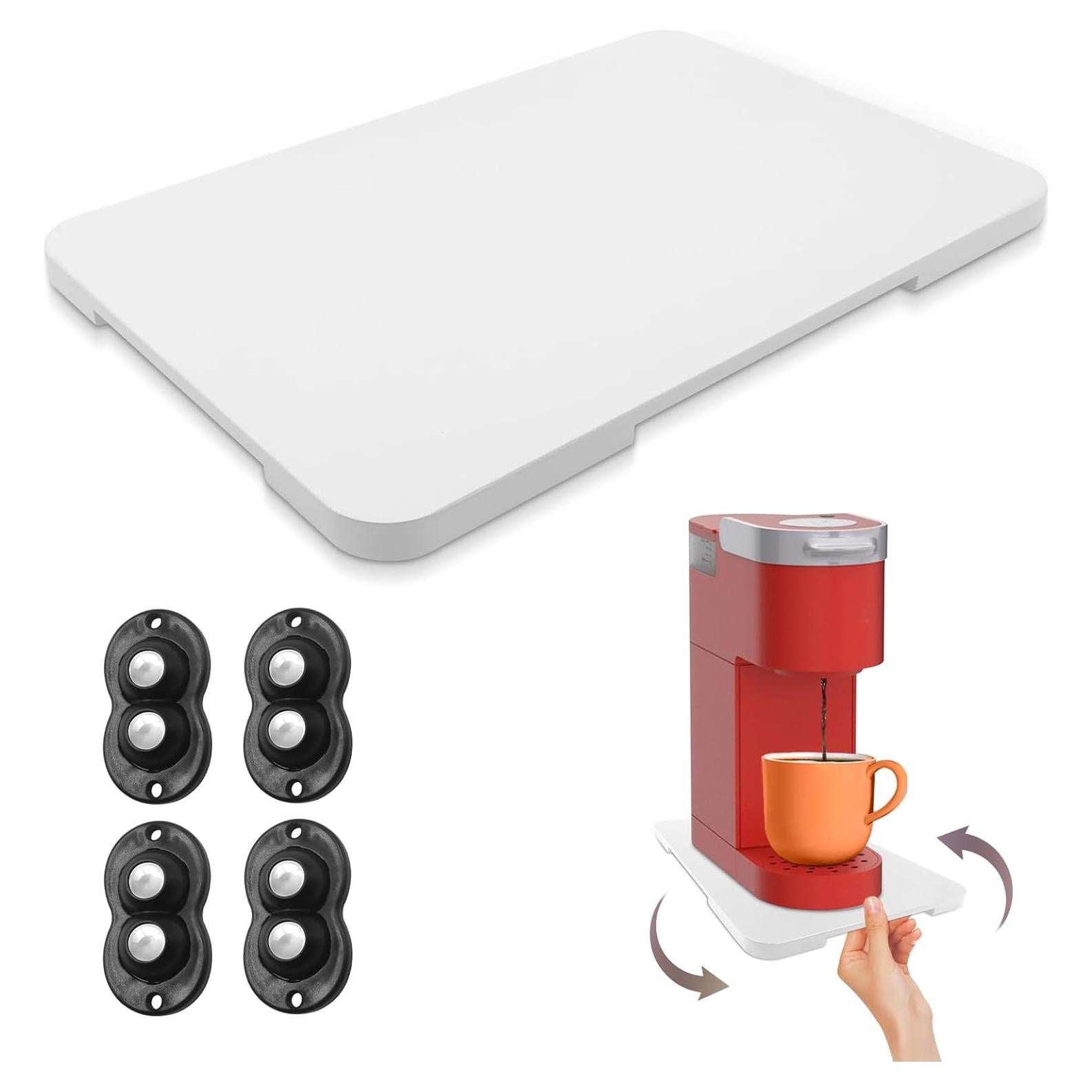 Bandeja Deslizante de Bambú 35.5x25.4cm para Cafetera GIASSVIO