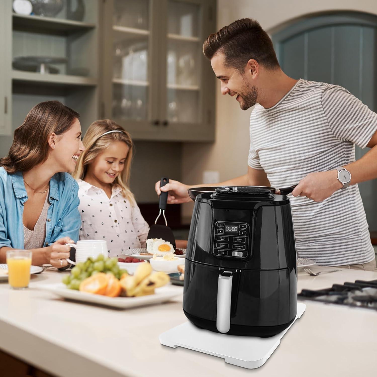 Bandeja Deslizante de Bambú 35.5x25.4cm para Cafetera GIASSVIO