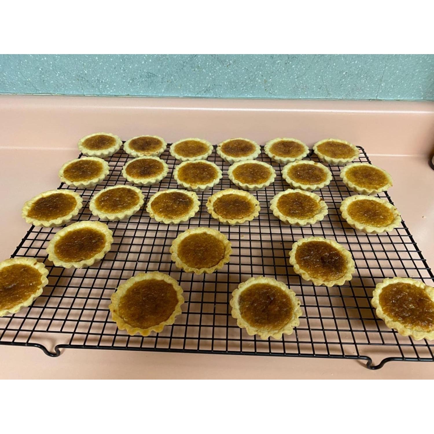 Moldes para Tartas de Huevo Xstronq 12PCS Acero al Carbono 3"