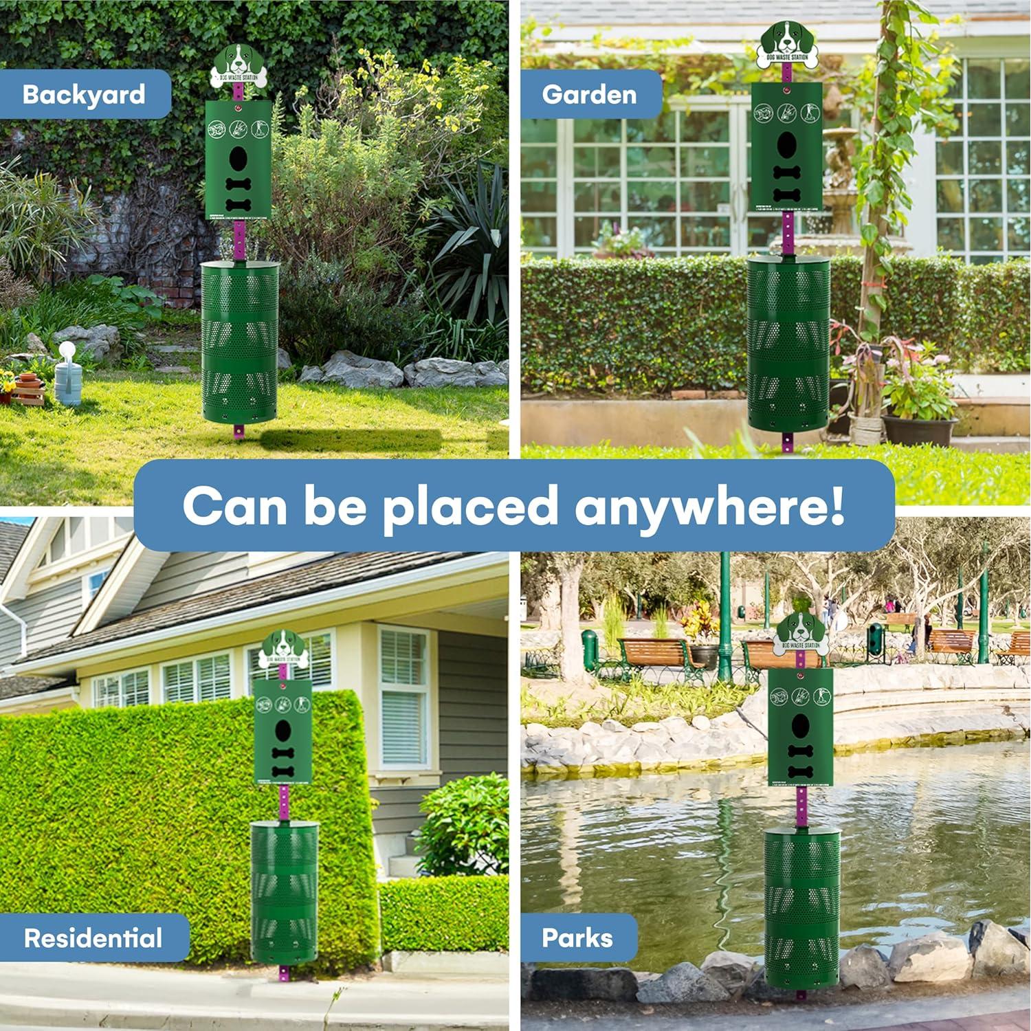 Estación de Desechos para Perros Flybold - Cubo 33x66 cm