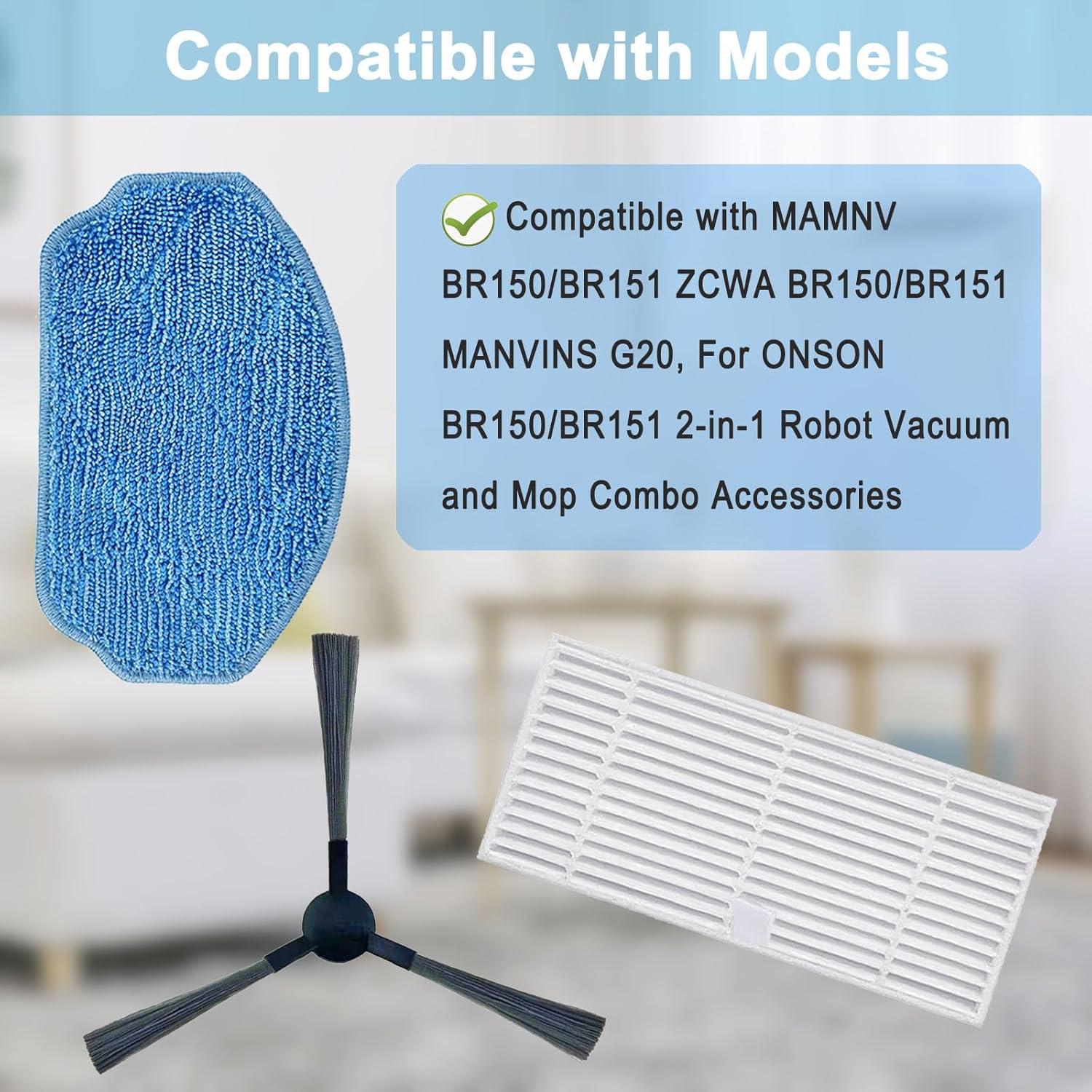 Piezas de Repuesto Rjnlsc para Aspiradora 2 en 1, 4 Filtros