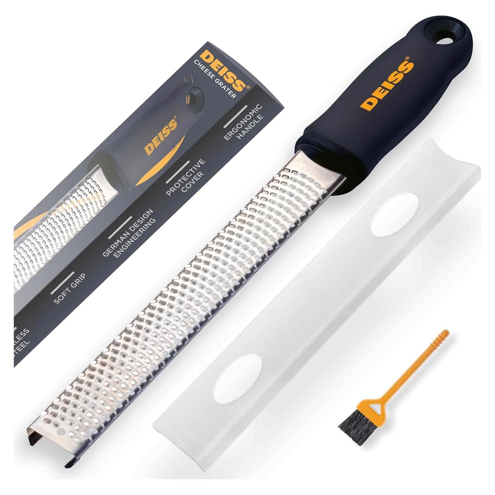 Rallador de Queso Deiss PRO Acero Inoxidable Negro 32.9cm