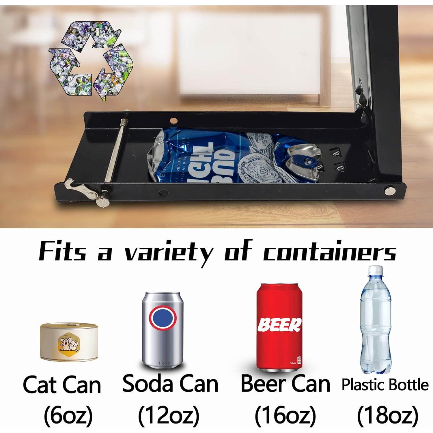 Aplastador de Latas YYDS CC02 Acero Resistente 0,53 L