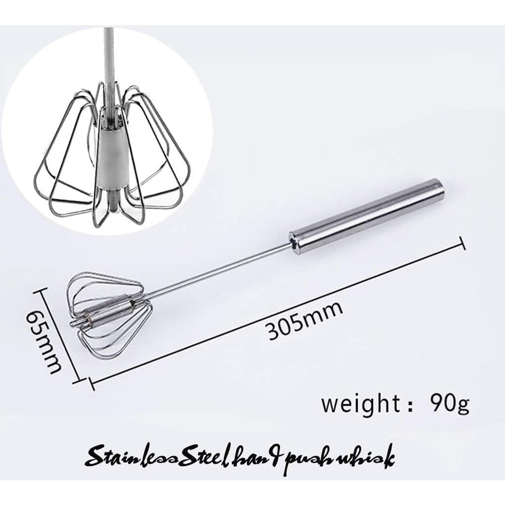 Batidor de Huevos Semiautomático Digead 30cm Acero Inoxidable