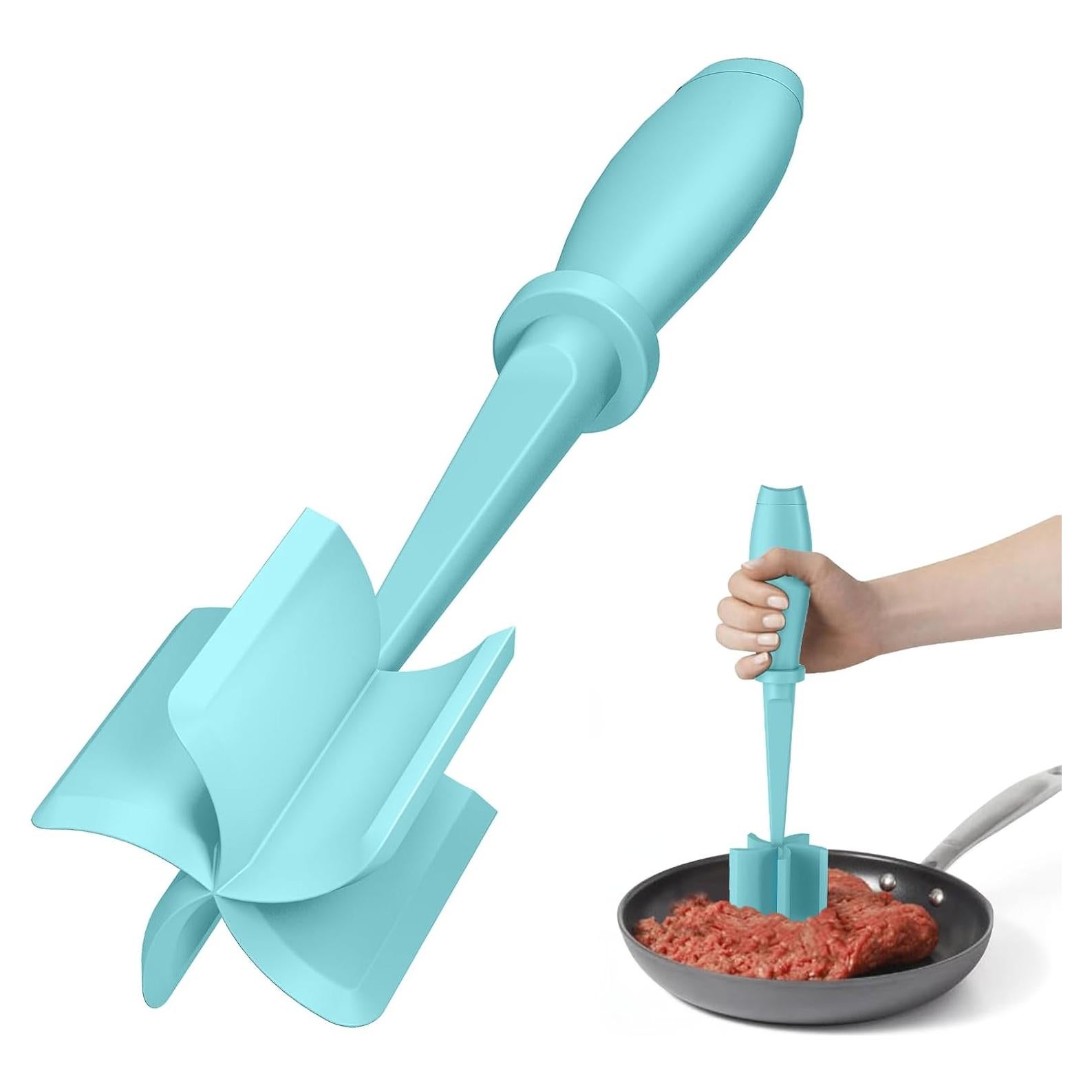 Picador de Carne PGYARD Aplastador Nylon Antiadherente Aqua