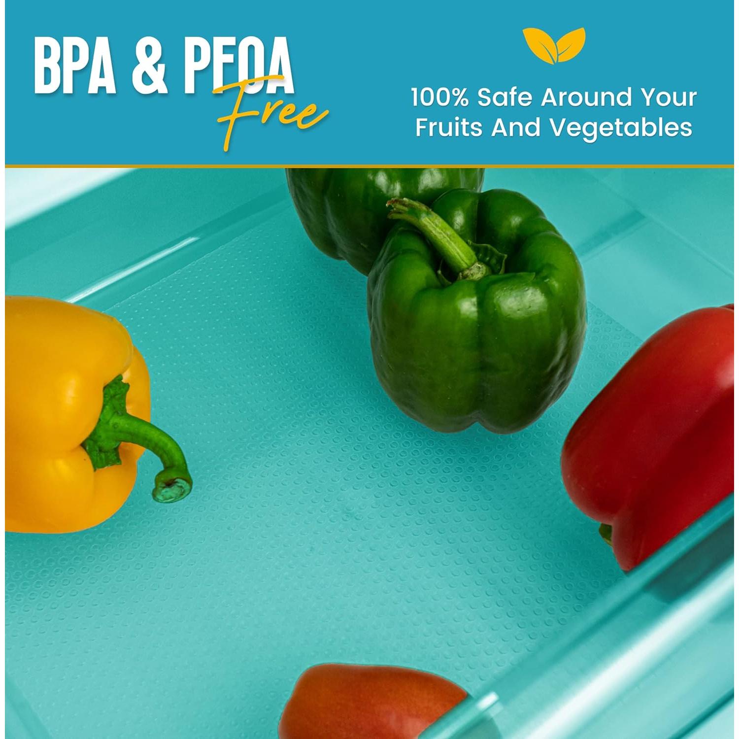 Forros de Refrigerador Esenciales de Linda 8 Piezas Azul 44.96x28.96cm