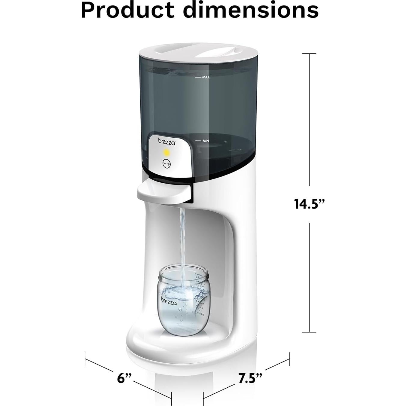 Calentador de Biberones Baby Brezza - Agua Caliente 24/7