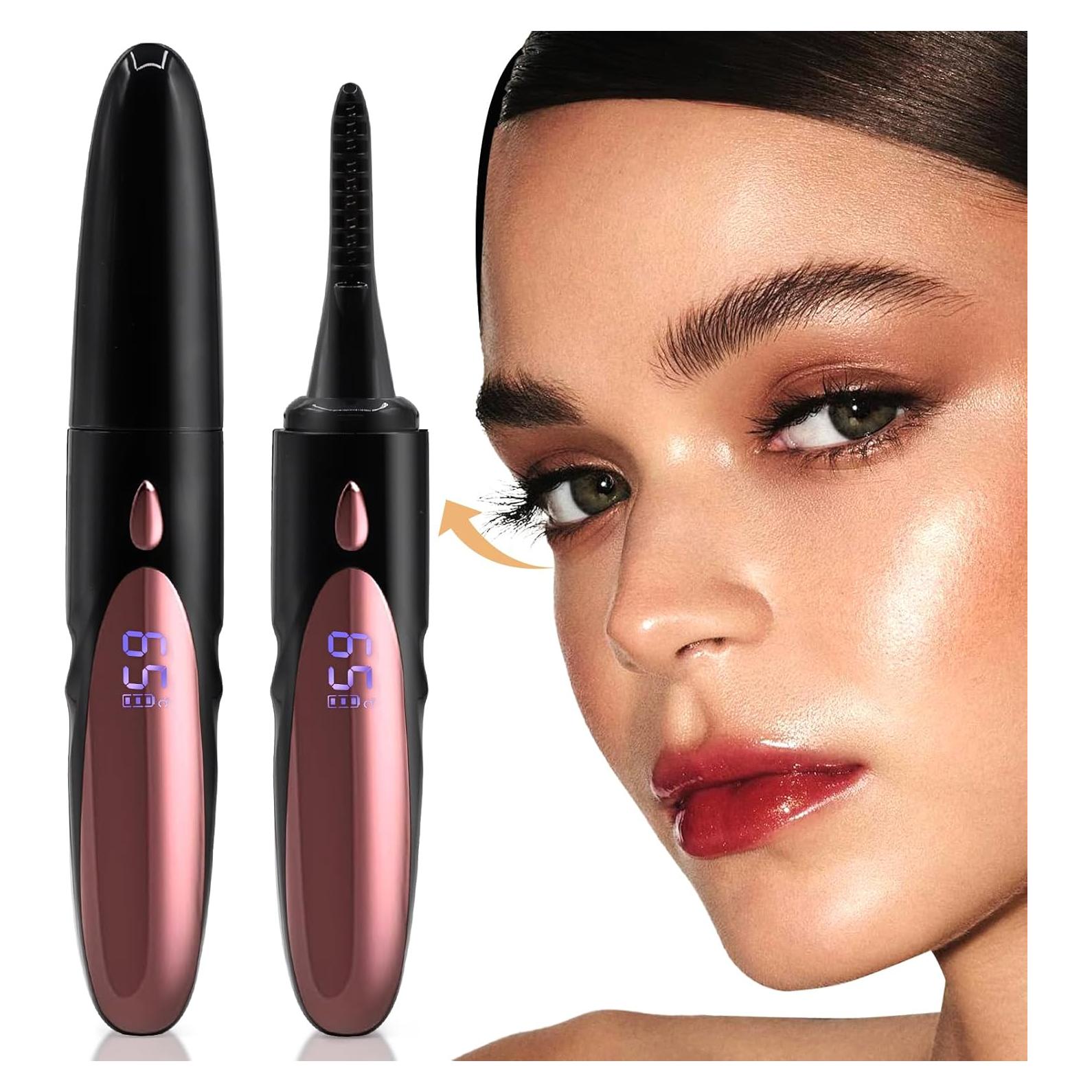 Rizador de Pestañas Eléctrico Embagol Negro 4 Modos Calentamiento Rápido