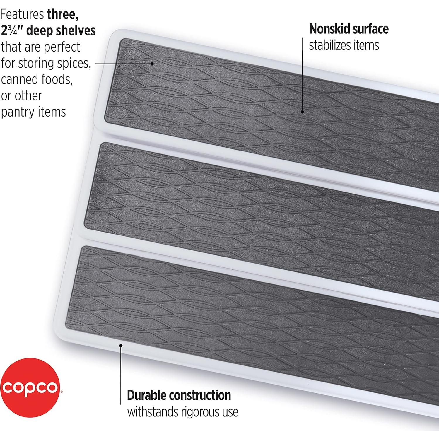 Organizador de Gabinete Copco 3 Niveles Antideslizante 38.1 cm