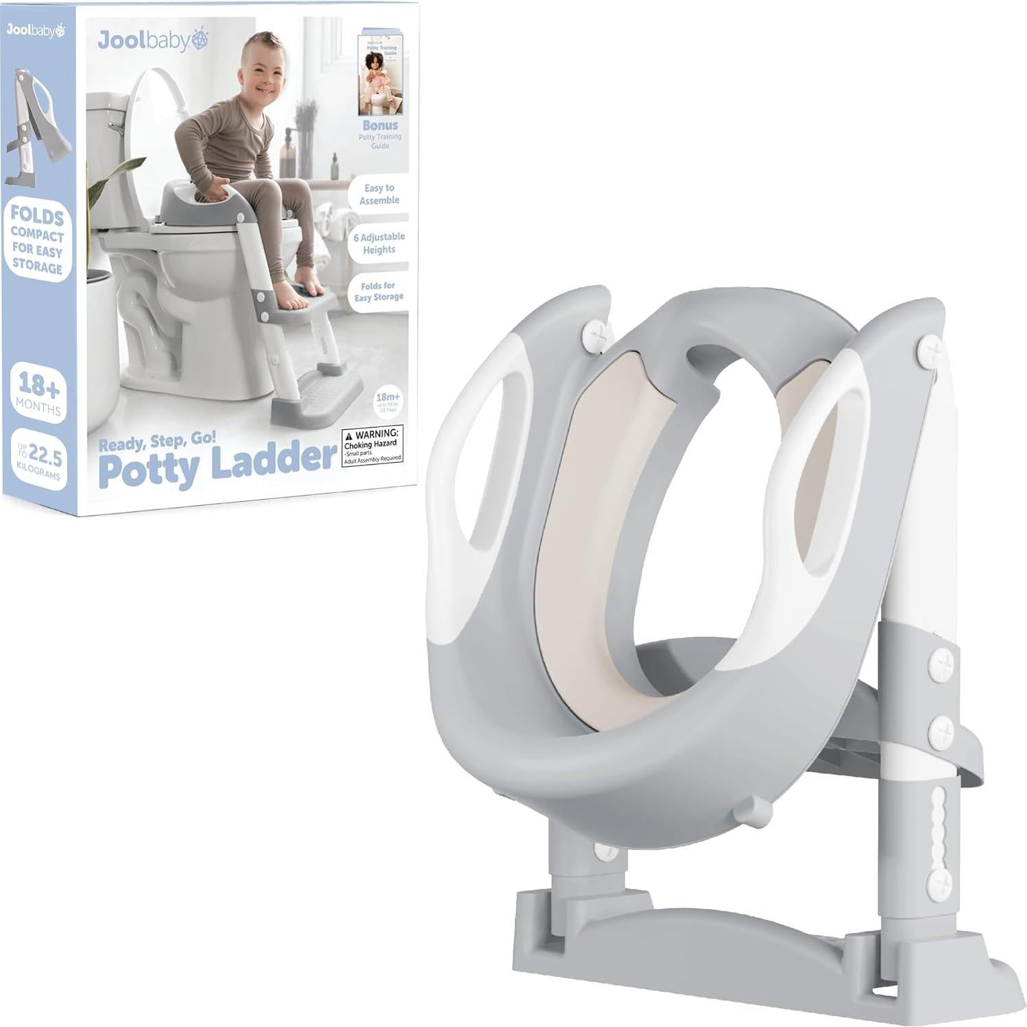 Asiento de Entrenamiento para Baño Jool Baby PTY-LDR Gris