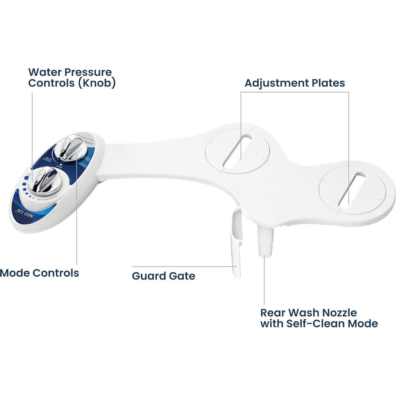 Bidet LUXE NEO 120 - Boquilla Autolimpiante Azul