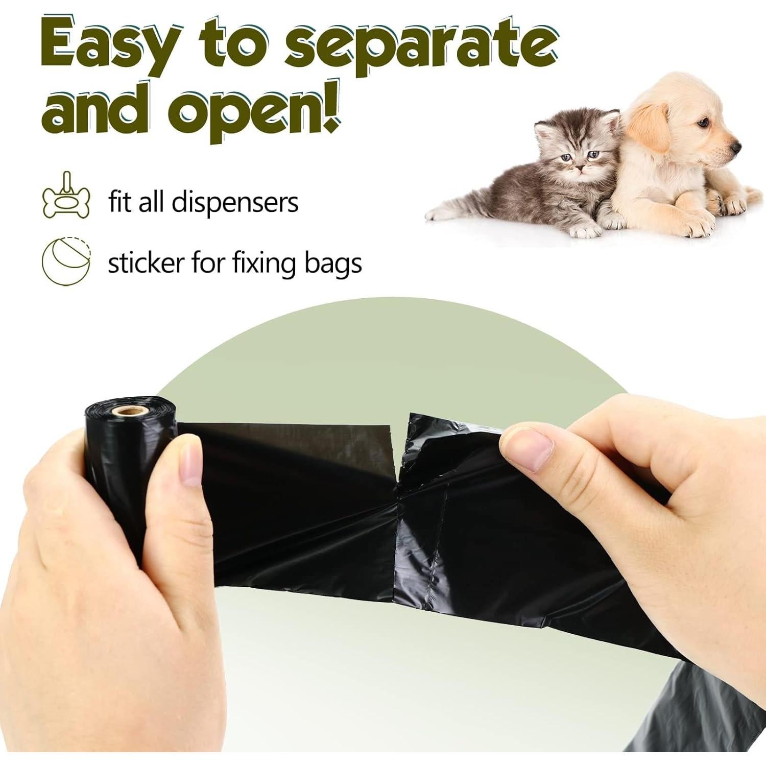 Bolsas de Excremento de Perro Lifegogo 1140 Bolsas Ecológicas