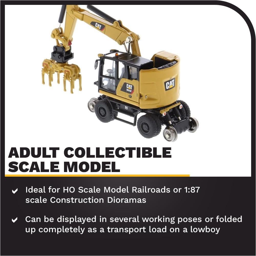 Excavadora sobre Ruedas Caterpillar M323F 1:87 con Herramientas
