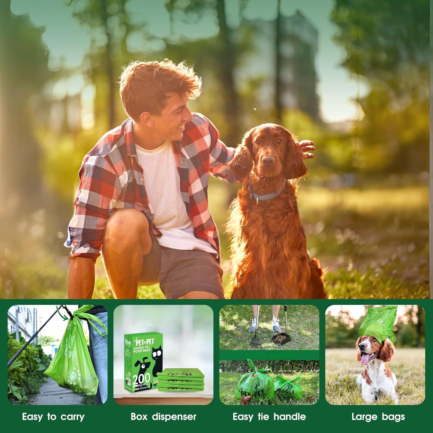 Bolsas de Poop para Perros E-GREEN 800 Cuentas Sin Fragancia