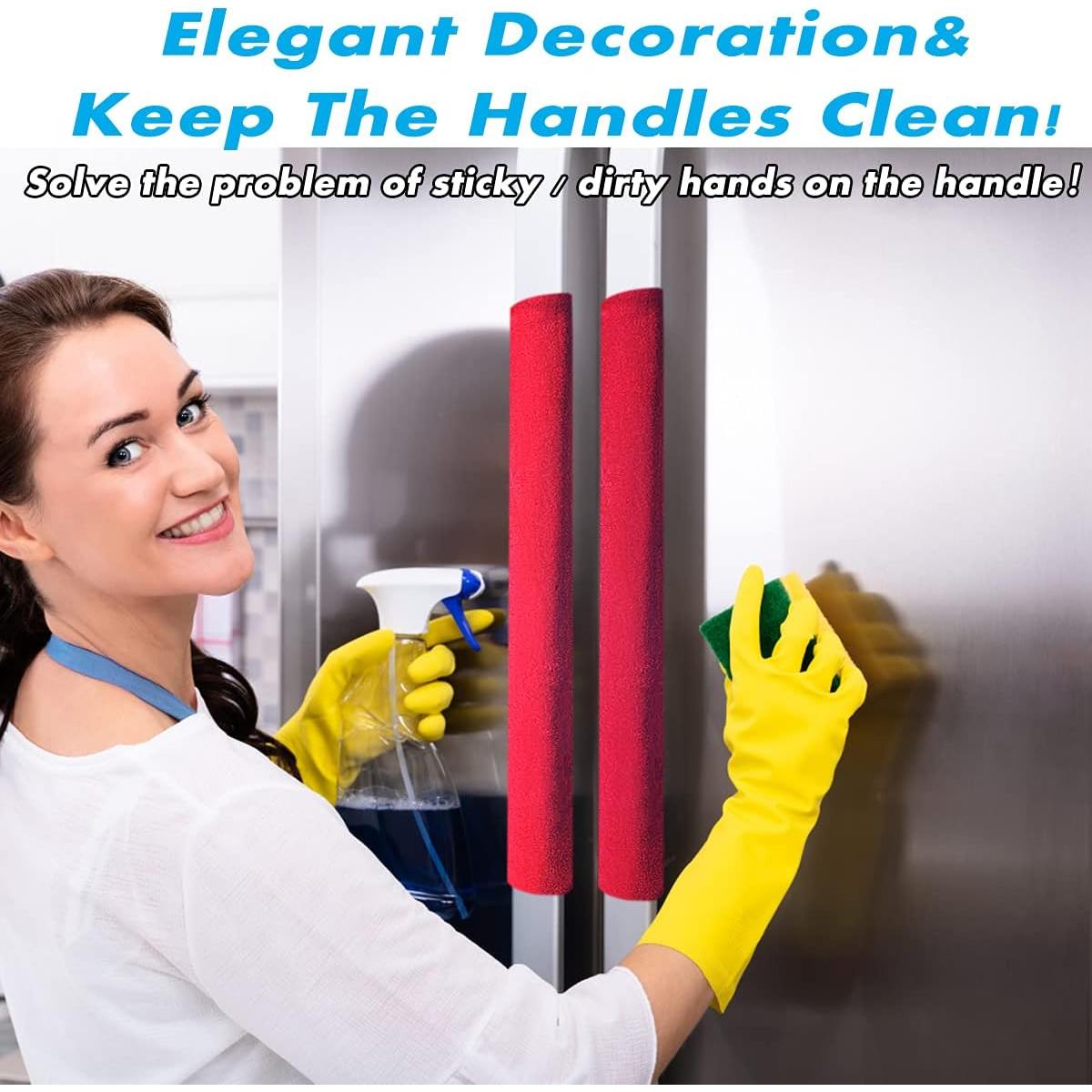 Juego de 6 Fundas de Terciopelo Volecy para Manijas de Refrigerador