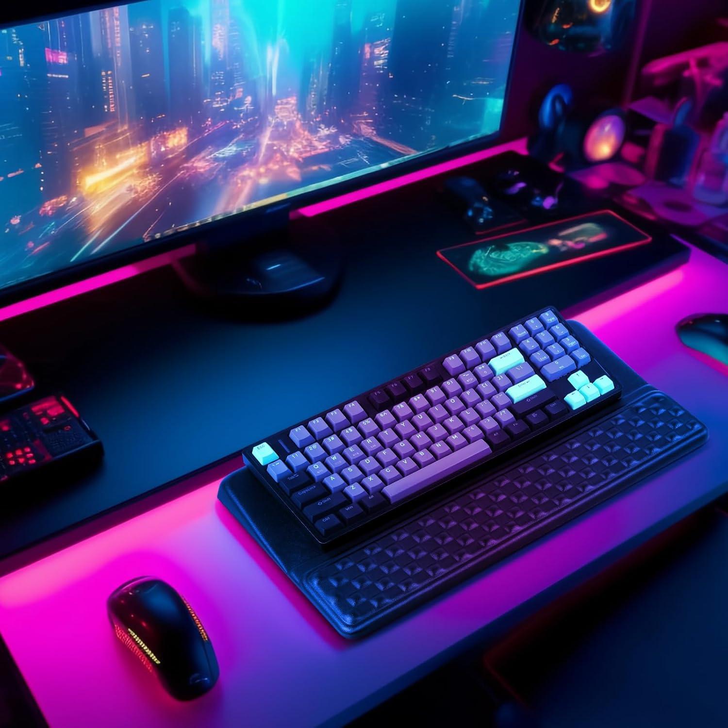 Soporte Ergonómico para Teclado VAIPI con Reposamuñecas - Negro