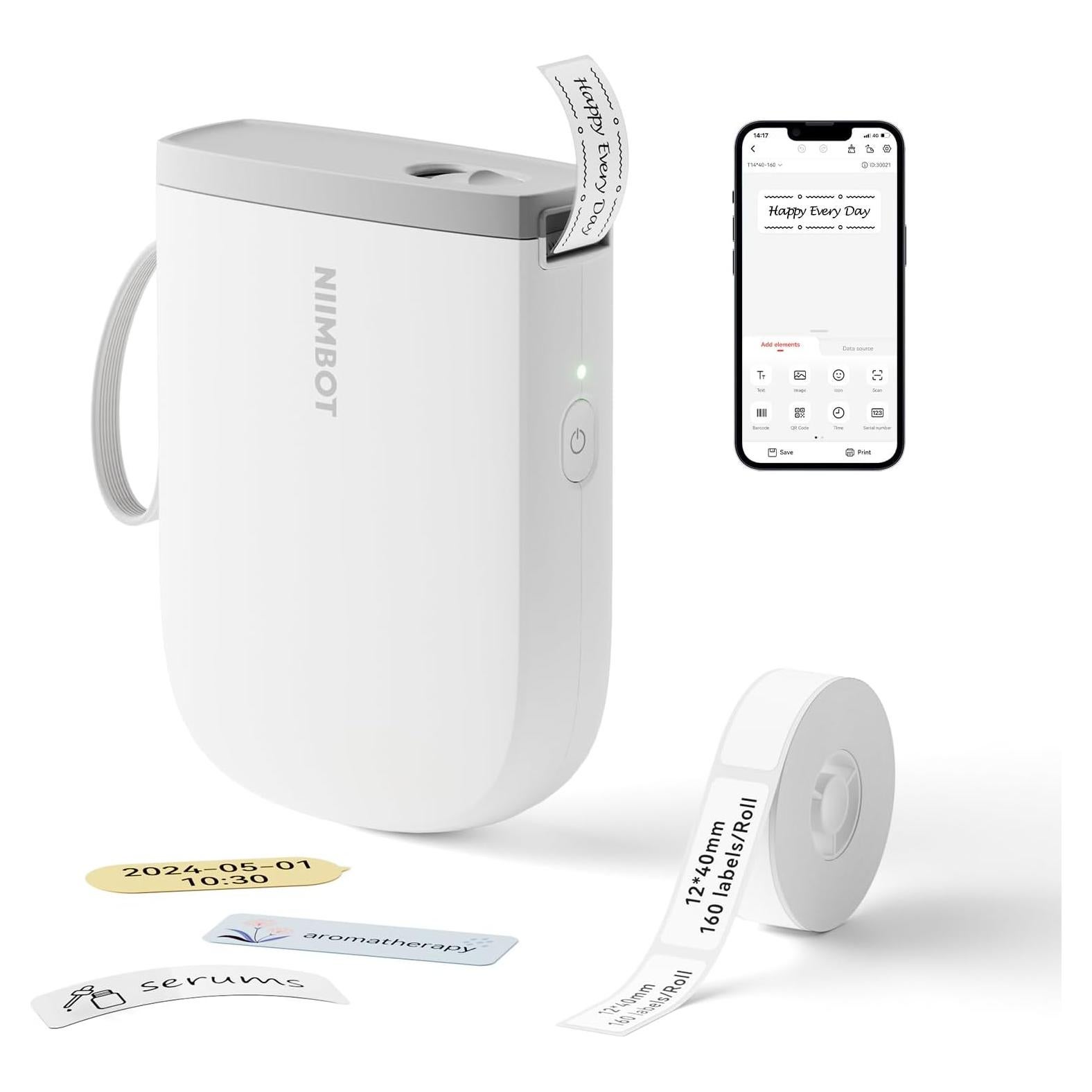 Impresora de Etiquetas NIIMBOT D11 Bluetooth 300 DPI Blanca