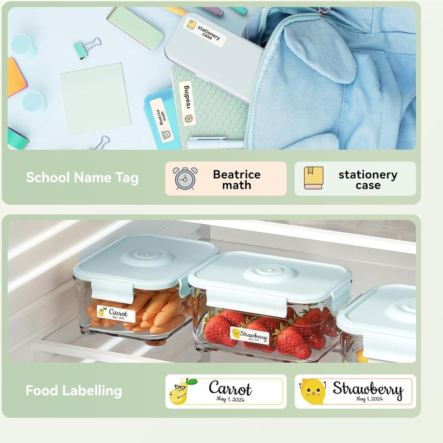Impresora de Etiquetas NIIMBOT D110 Bluetooth Verde 12x40mm