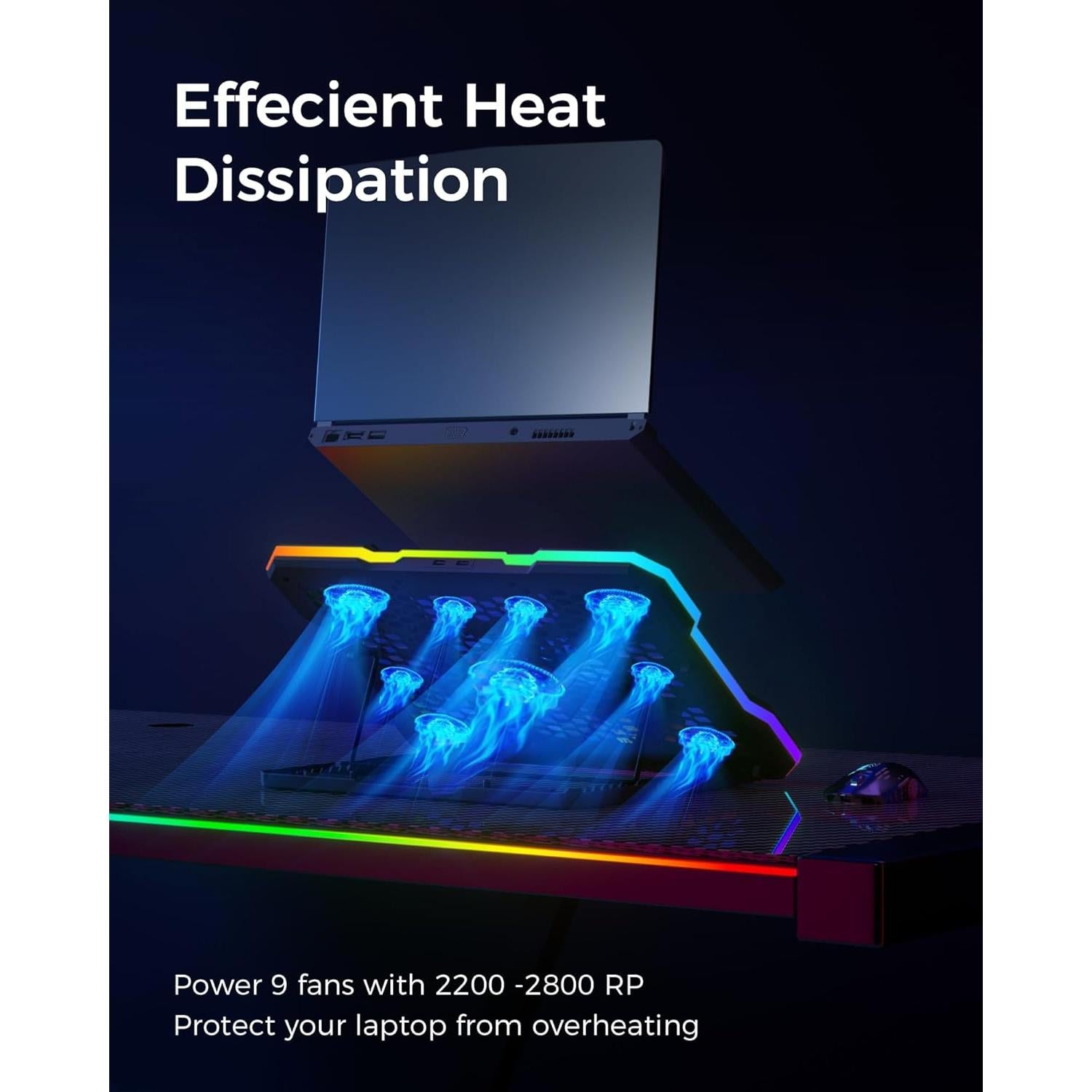 Base de Enfriamiento ChillCore A21 para Laptop 15.6-19.3" RGB