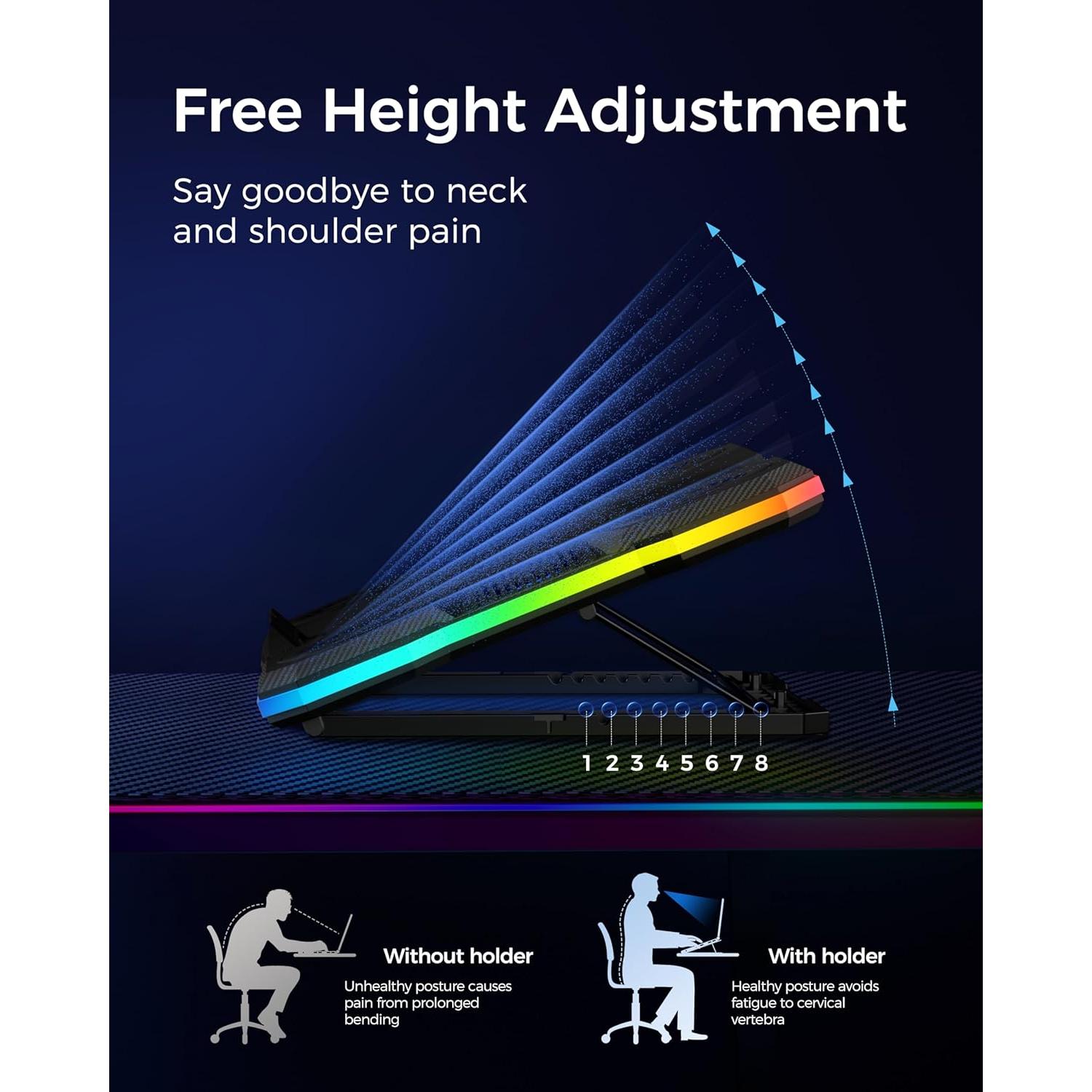 Base de Enfriamiento ChillCore A21 para Laptop 15.6-19.3" RGB