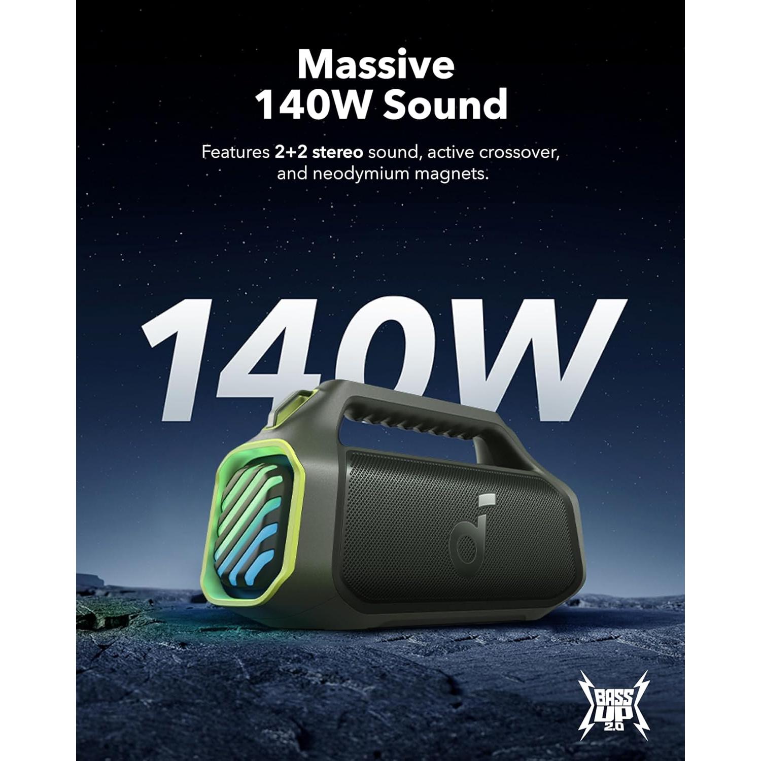 Altavoz Portátil Anker Soundcore Boom 2 Plus 140W Verde