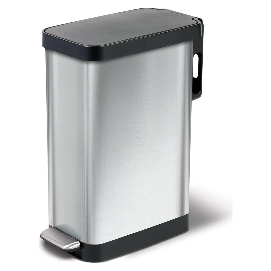 Bote de Basura Slim Glad 45L Acero Inoxidable con Tapa