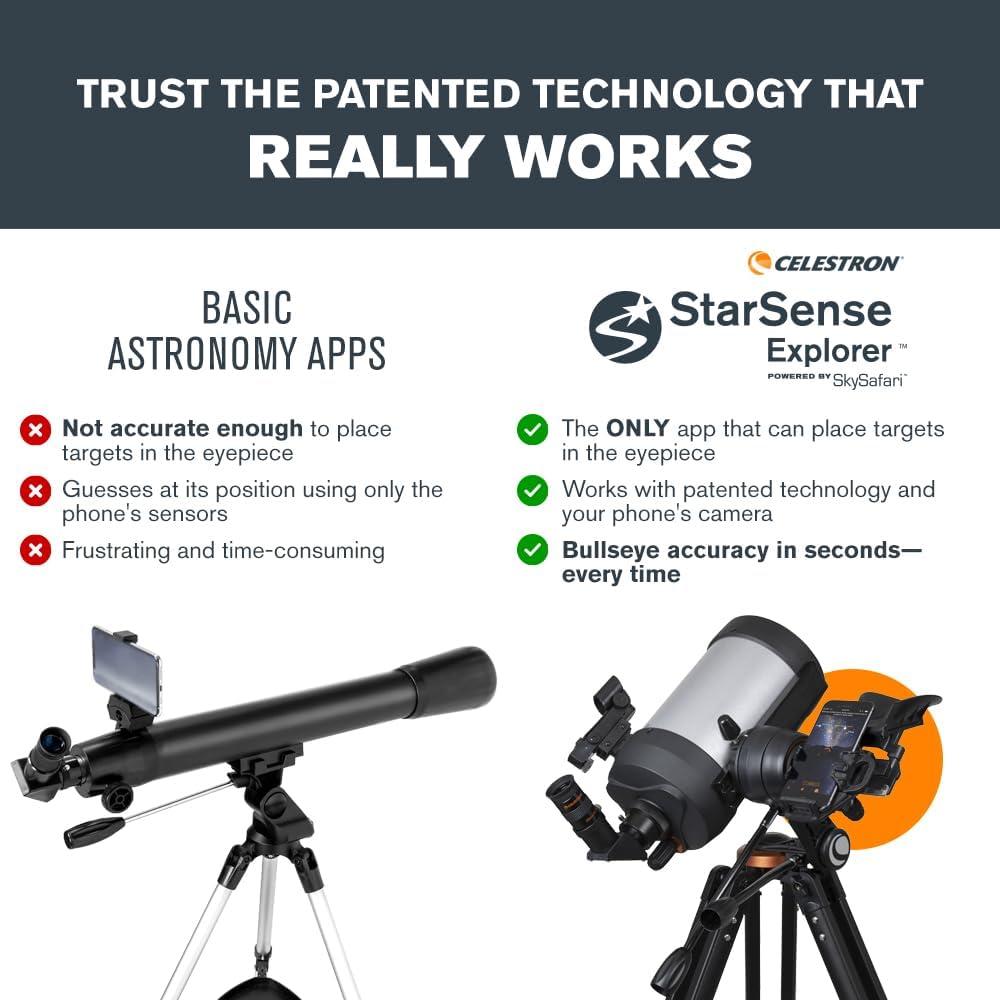 Telescopio Celestron StarSense Explorer DX 130mm Smartphone