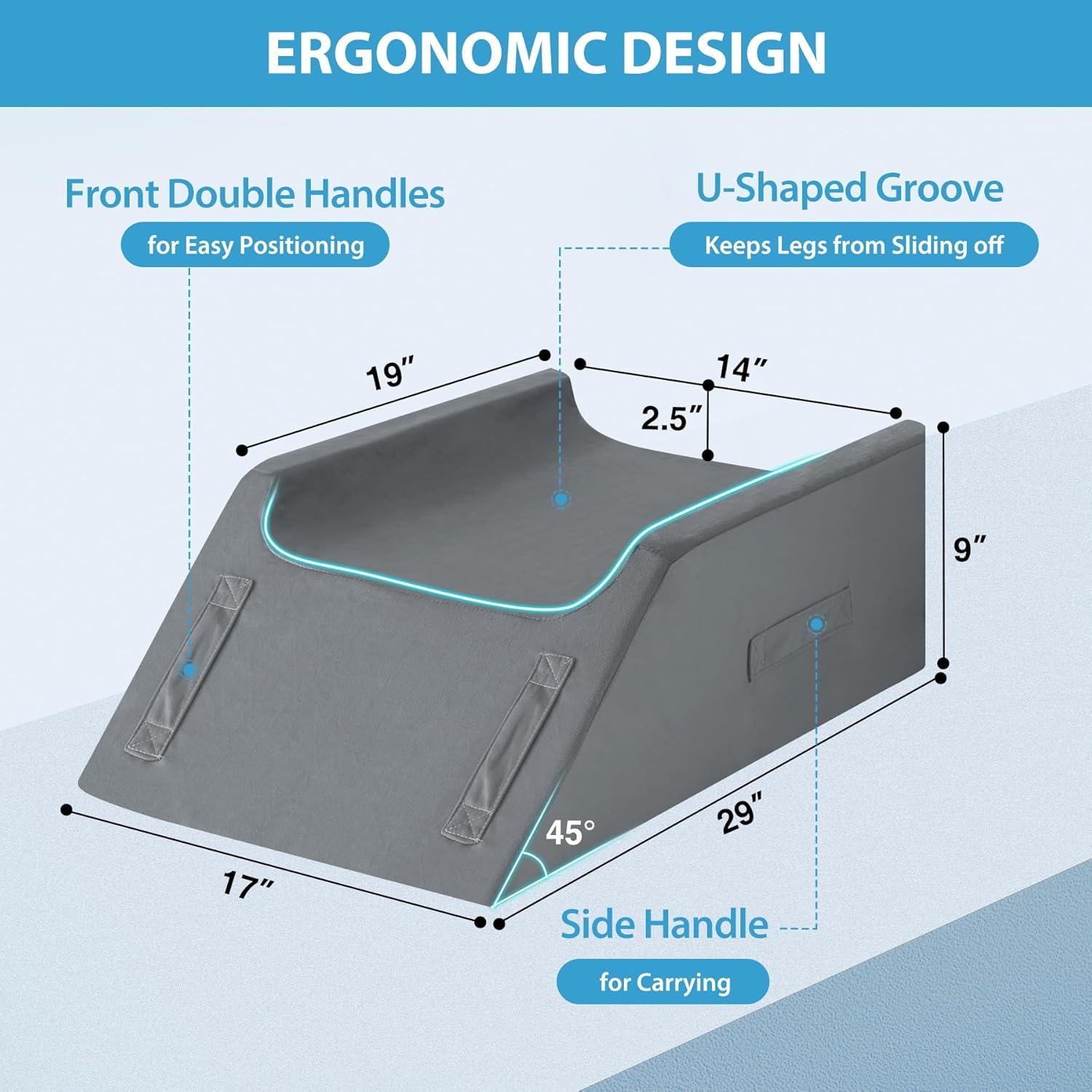 Cojín Elevador de Pierna Doble MEGCXIT Espuma Viscoelástica
