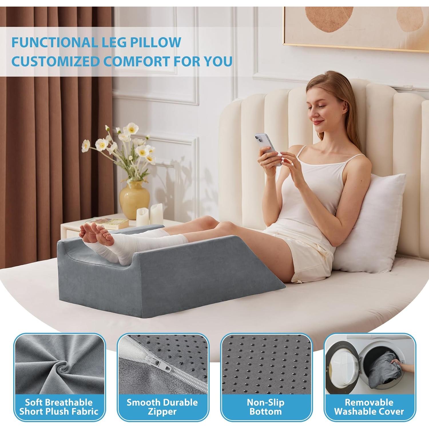 Cojín Elevador de Pierna Doble MEGCXIT Espuma Viscoelástica